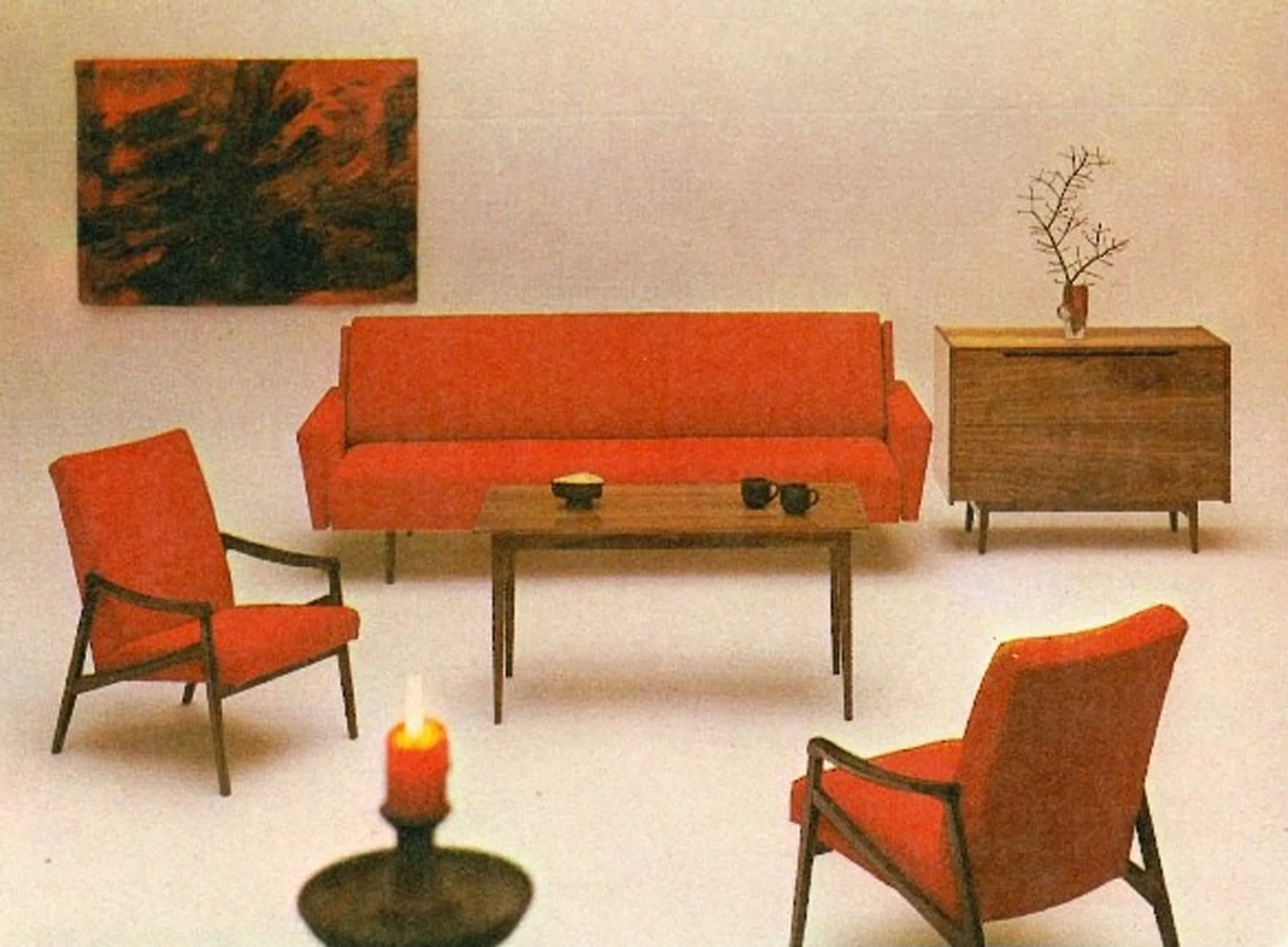 Living room pieces designed by Jiri Jiroutek