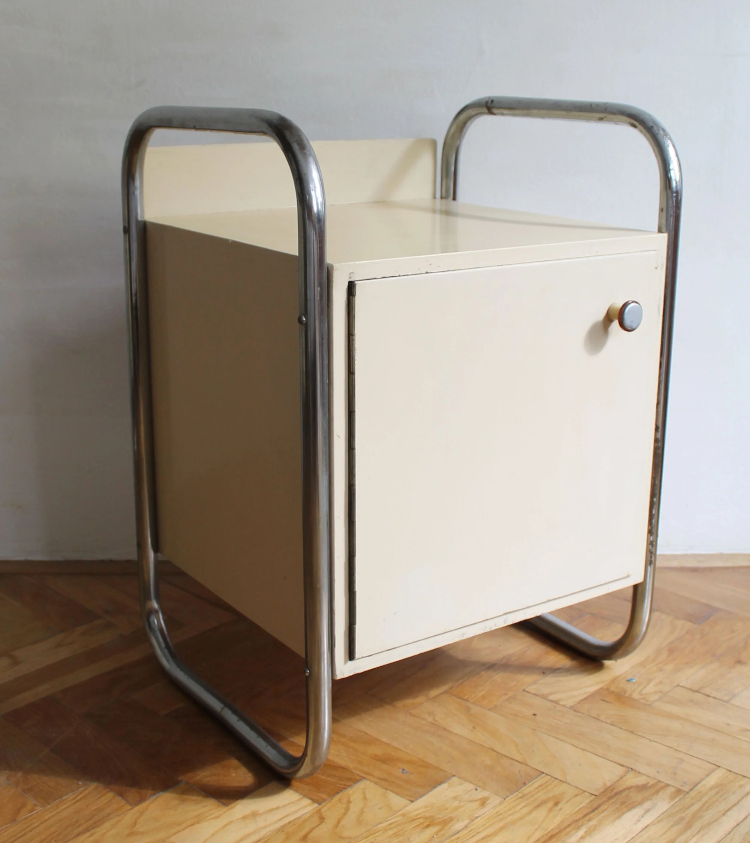 Pair of 1940's Modernist Bedside Tables by Slezak (Copy)