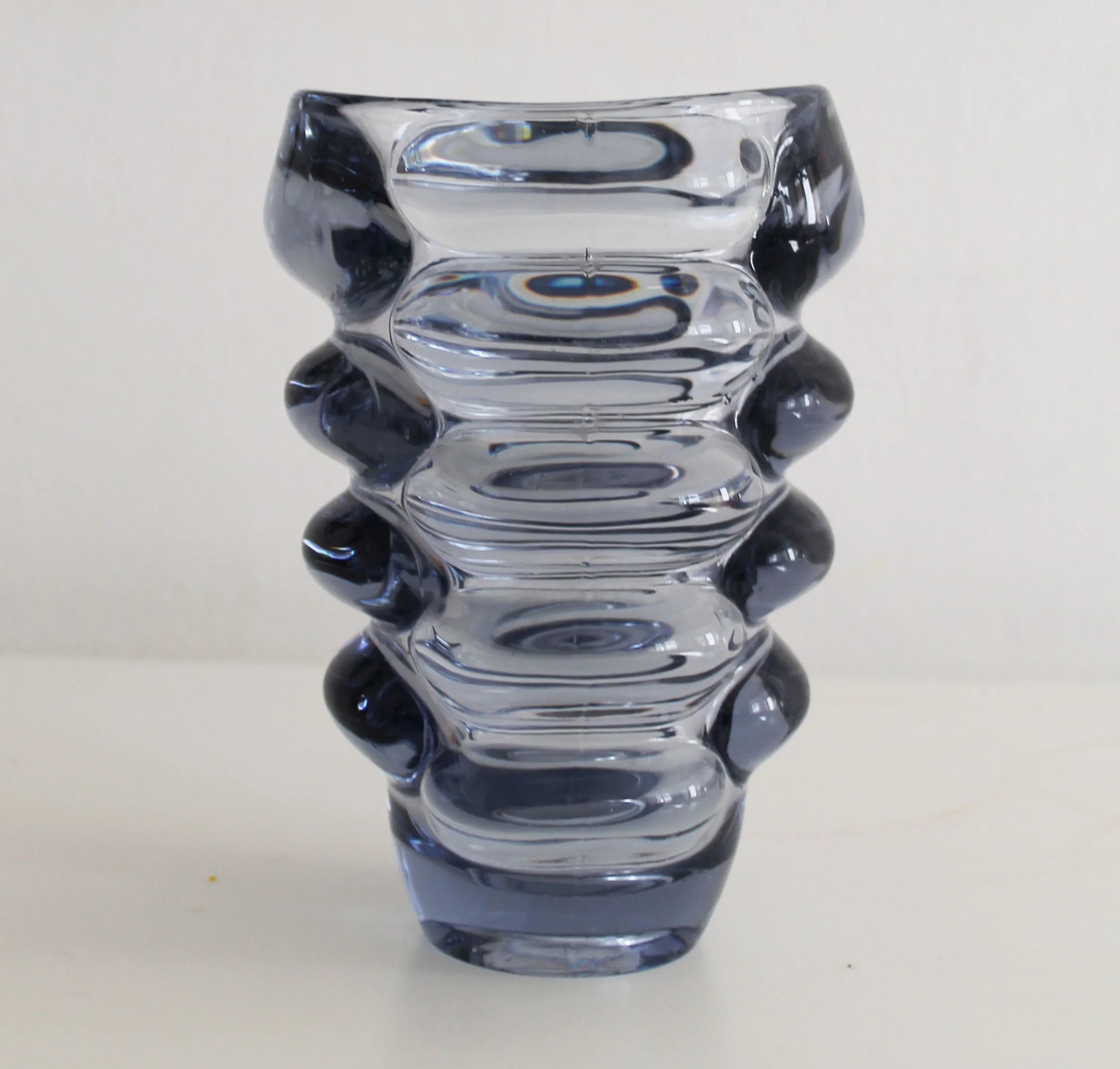 1960’s Bohemian Glass Vase by Vladislav Urban for Hermanova Hut Glasswork