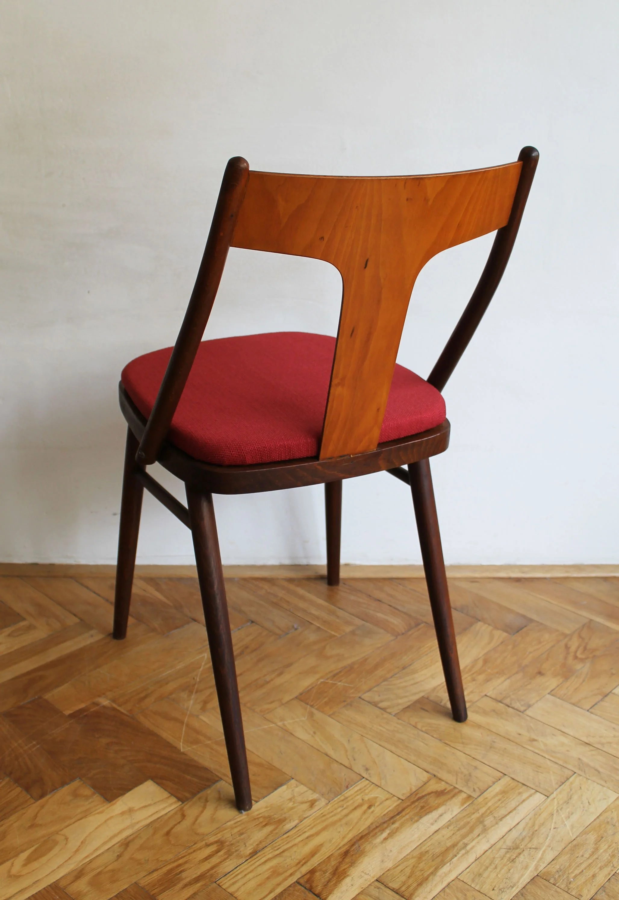 Pair of vintage Czech chairs with newly upholstered red seats.jpg