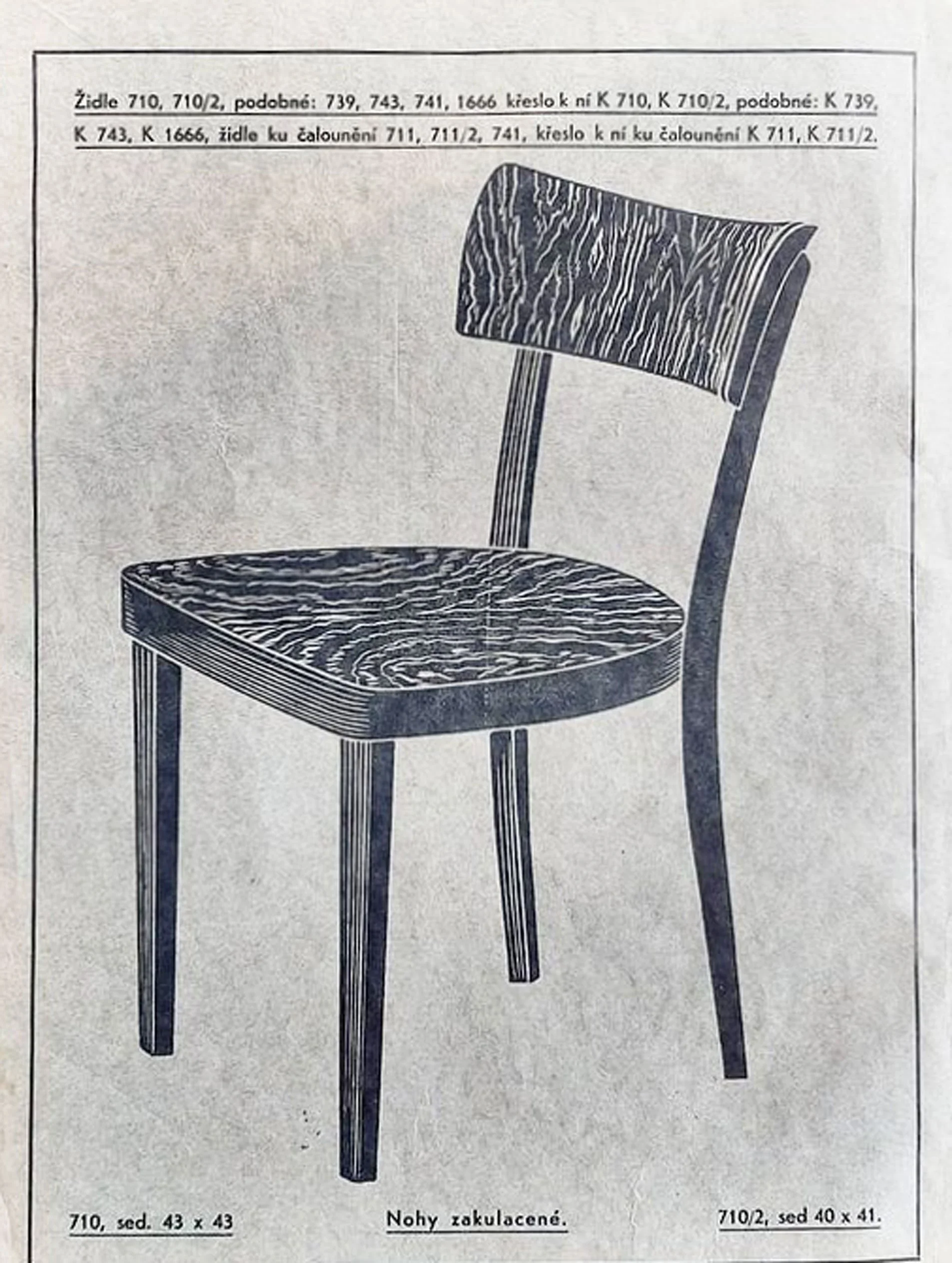 1930's dining chair by Bernkop catalogue