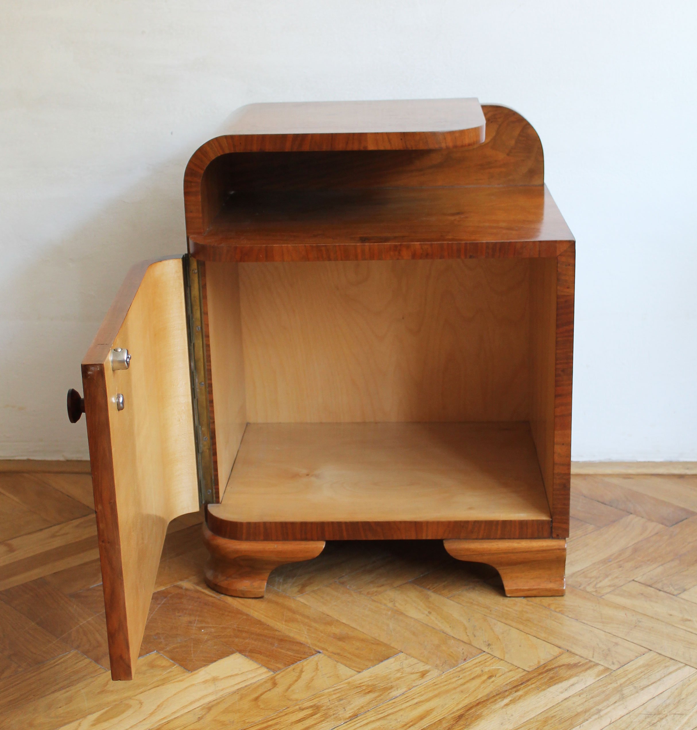 vintage bedroom furniture Art Deco walnut bedside.jpg