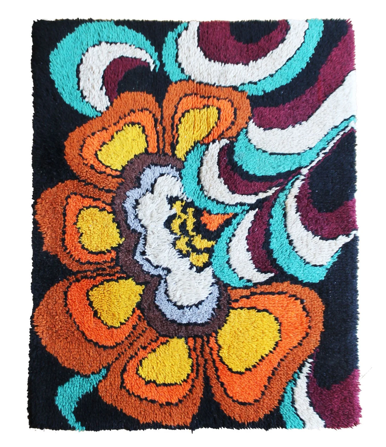 1970s German wool rug with psychedelic Pop Art floral pattern.jpg
