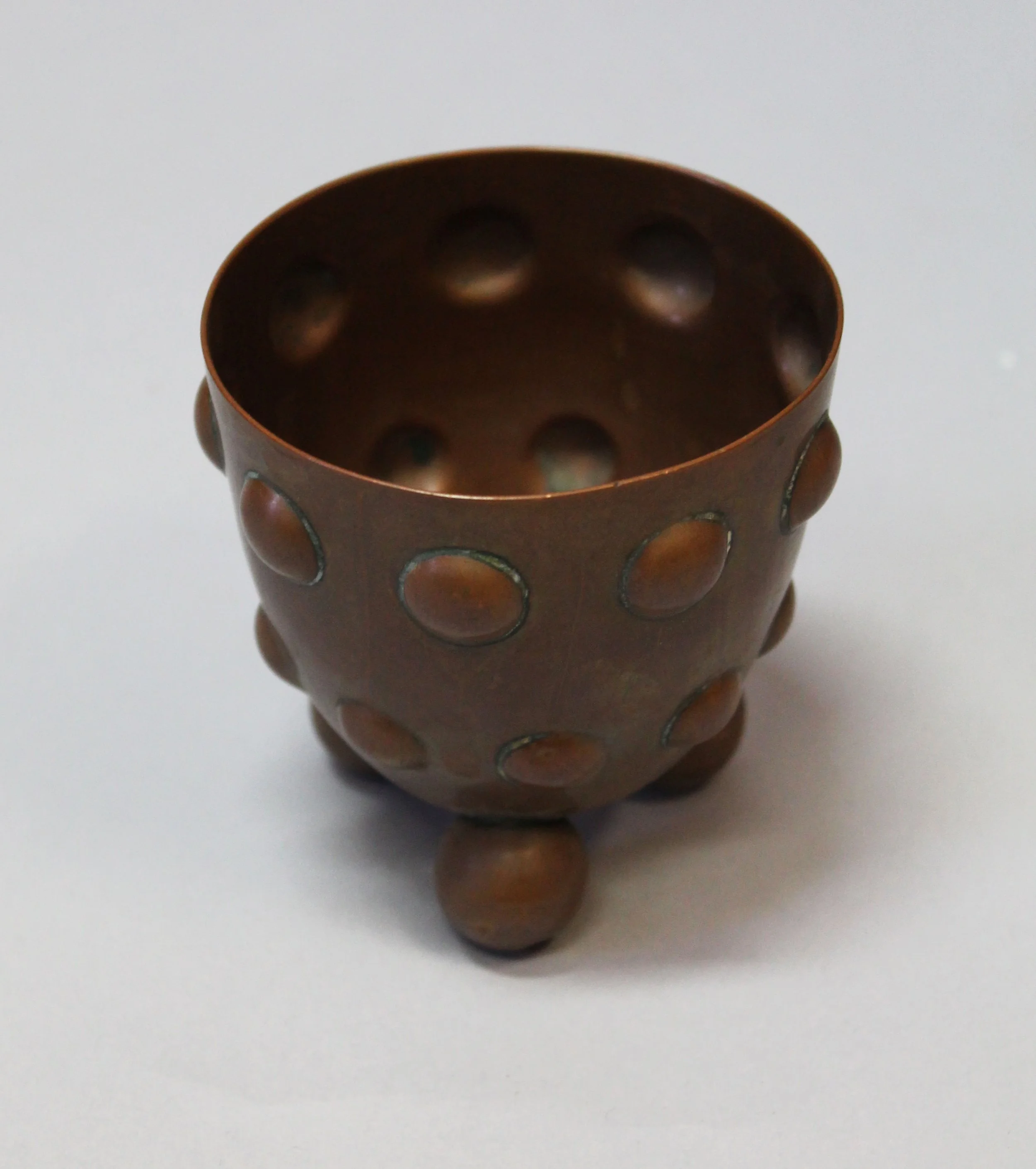 1910's Art Deco copper drinks set