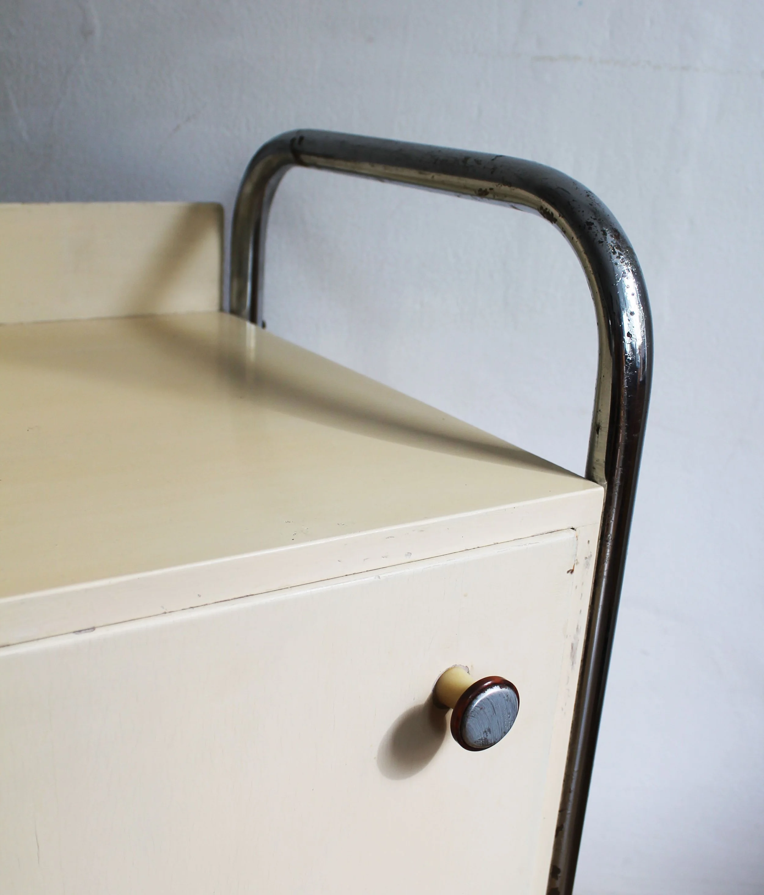 Pair of 1940's Modernist Bedside Tables by Slezak (Copy)