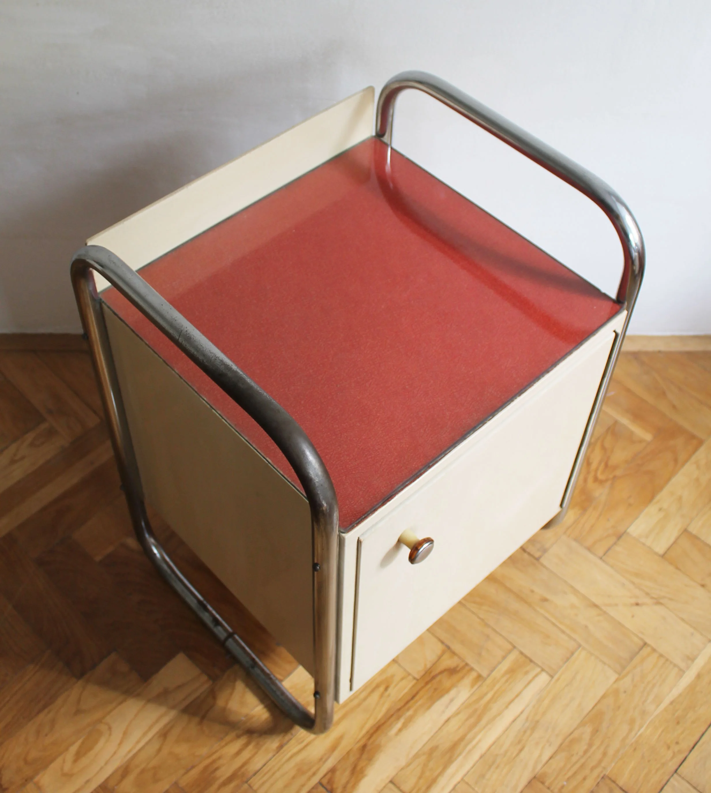 Pair of 1940's Modernist Bedside Tables by Slezak (Copy)