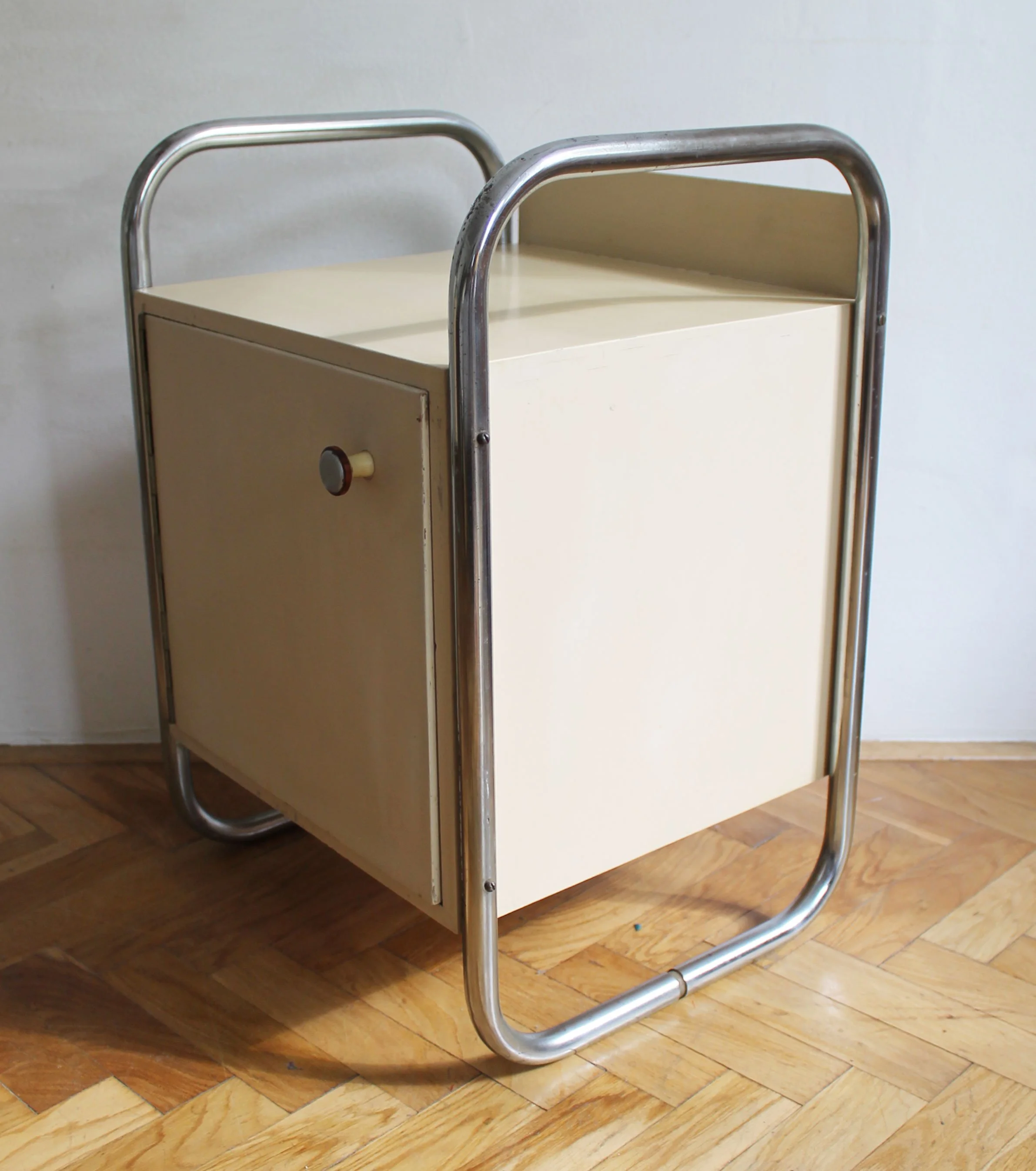Pair of 1940's Modernist Bedside Tables by Slezak (Copy)