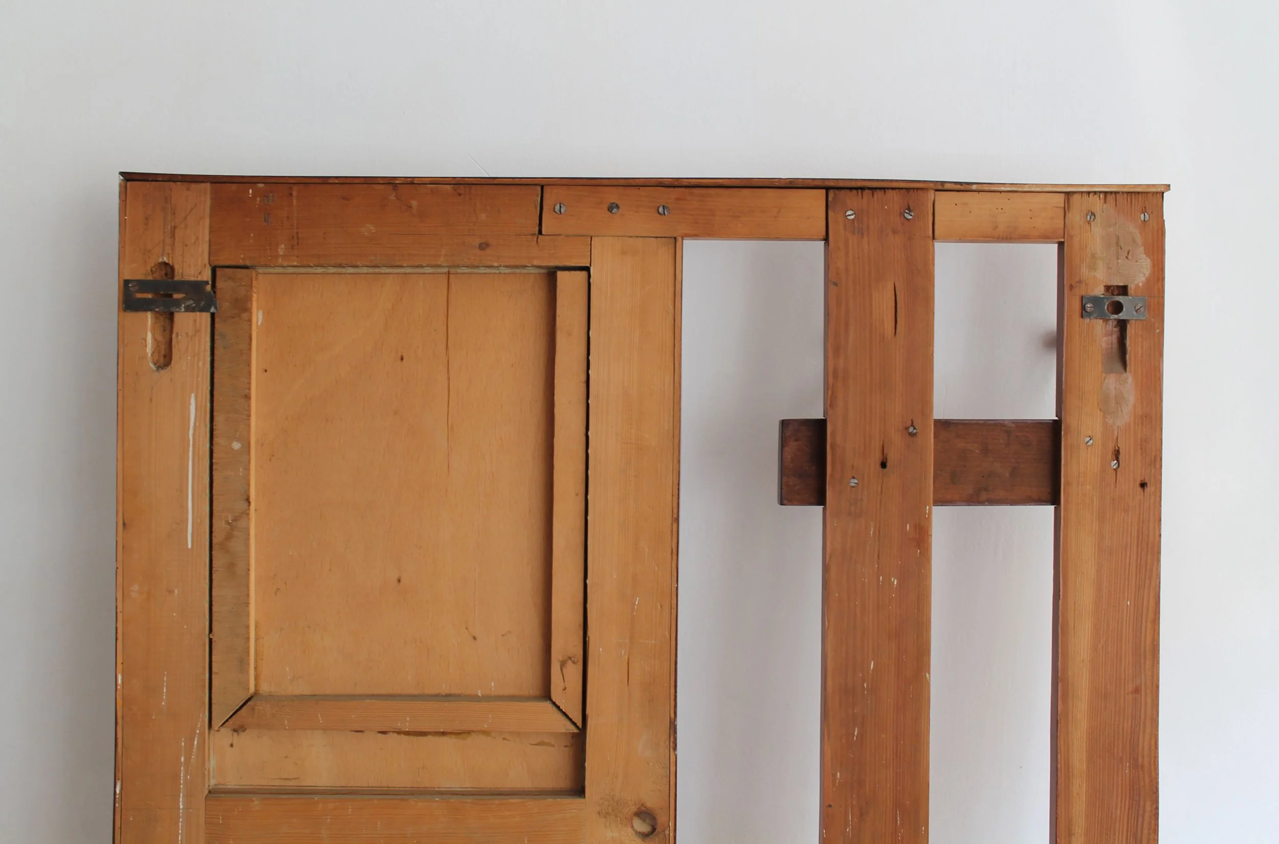 Mid-century modern coat and hat rack piece with mirror and key compartment.jpg (Copy)