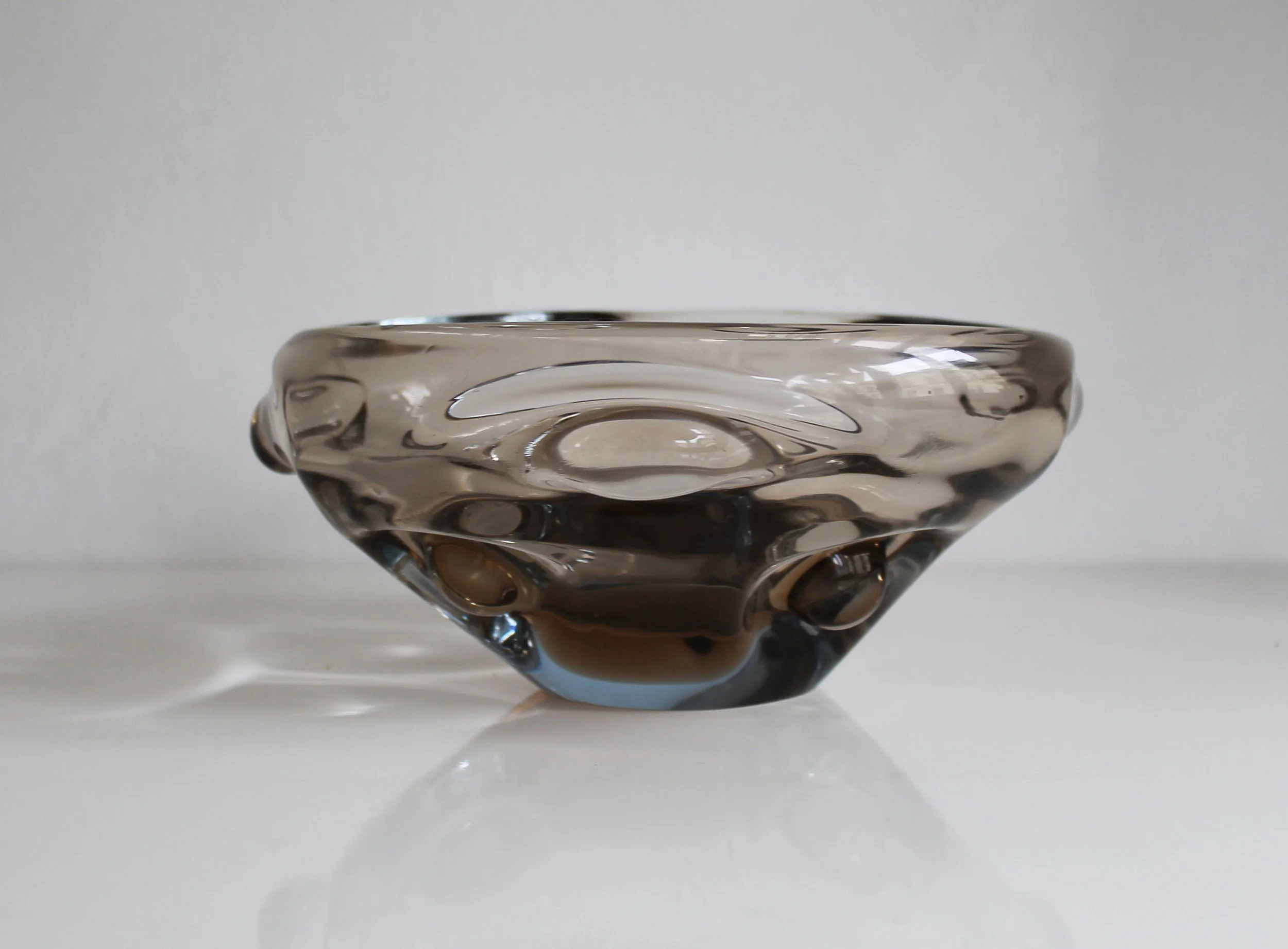 1950s Bohemian sculptural glass bowl By Barnabas.jpg