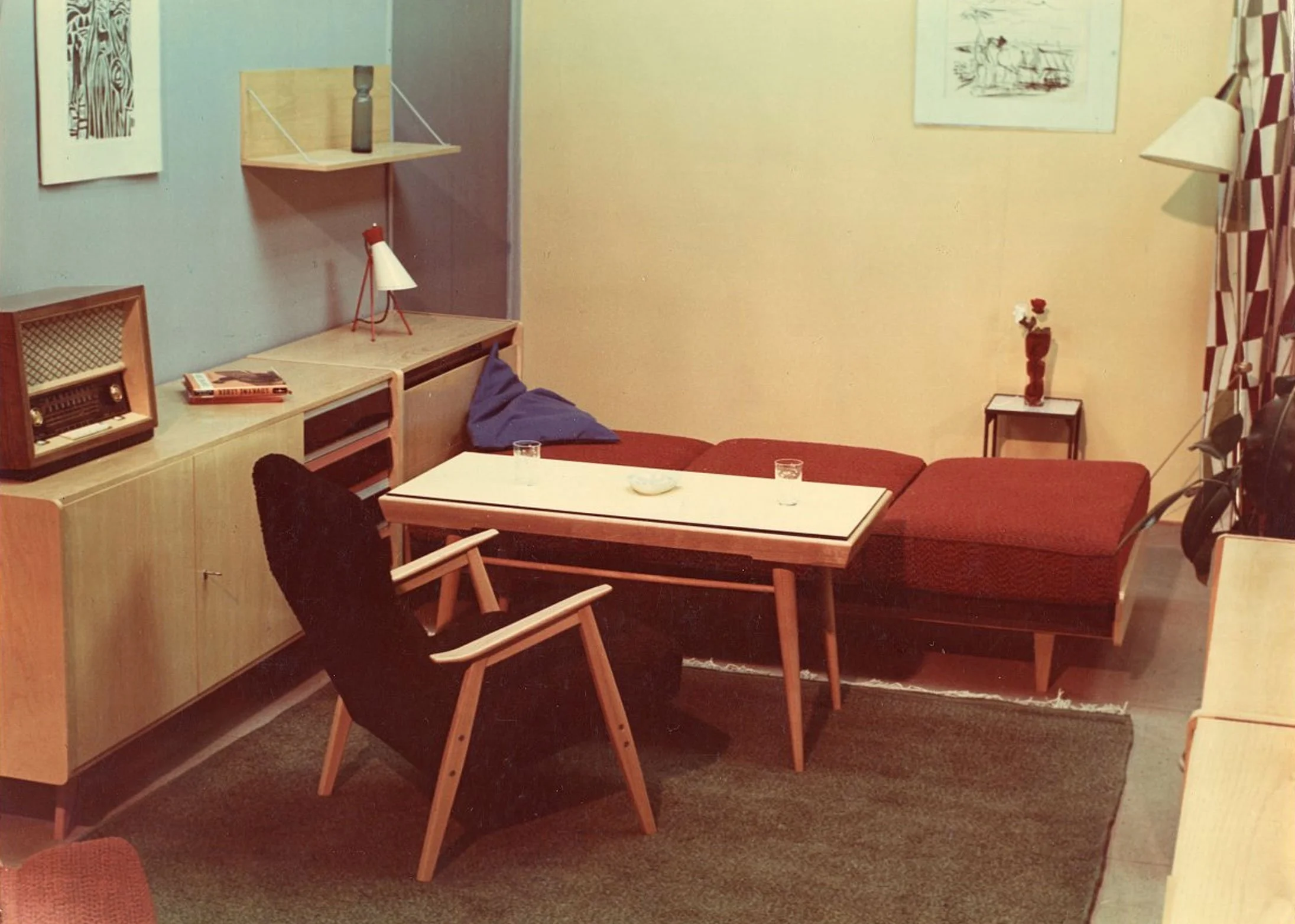 Interior showing furniture by Jiroutek