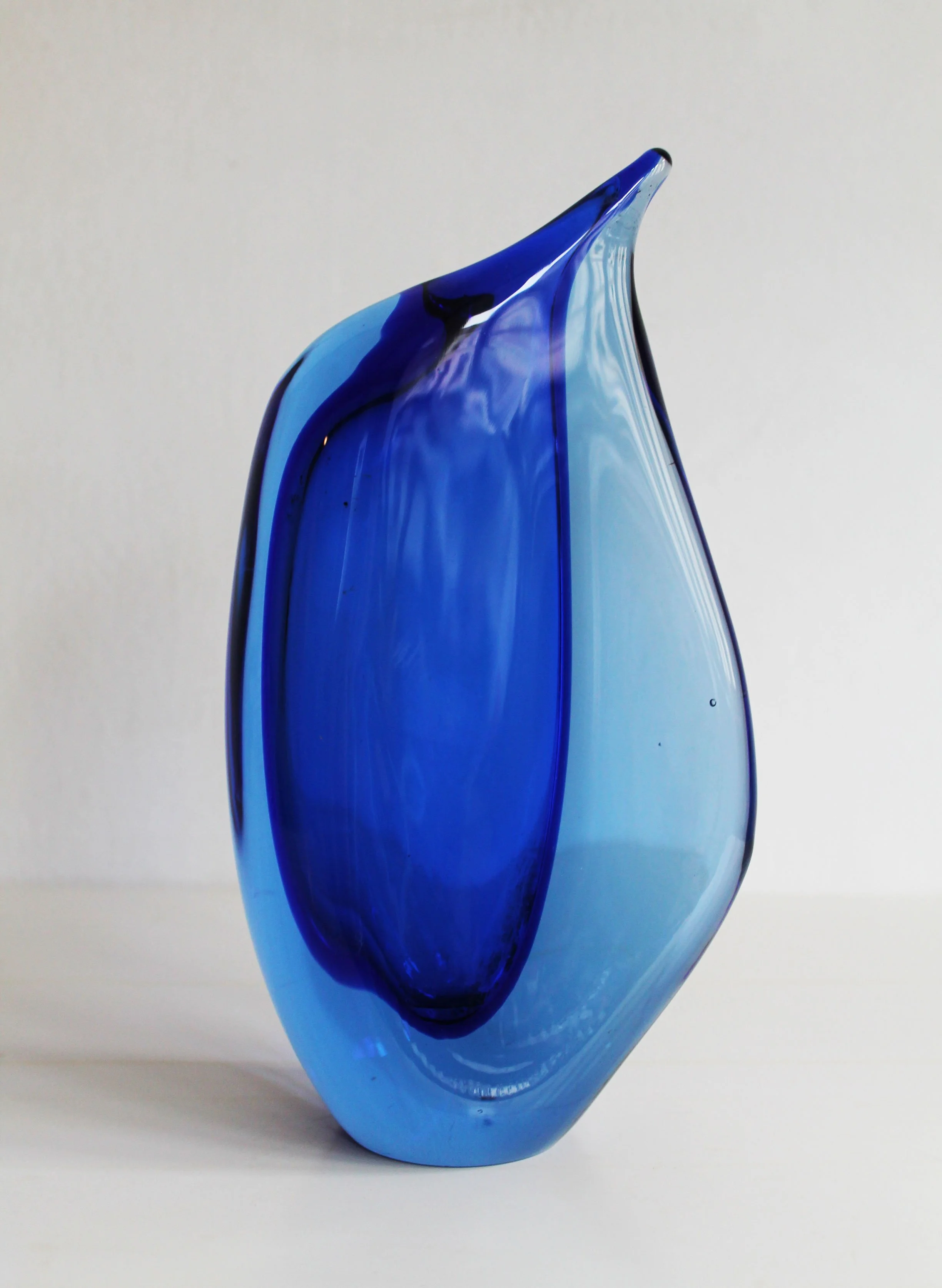 Feminine Czech glass vase with rounded contours.jpg