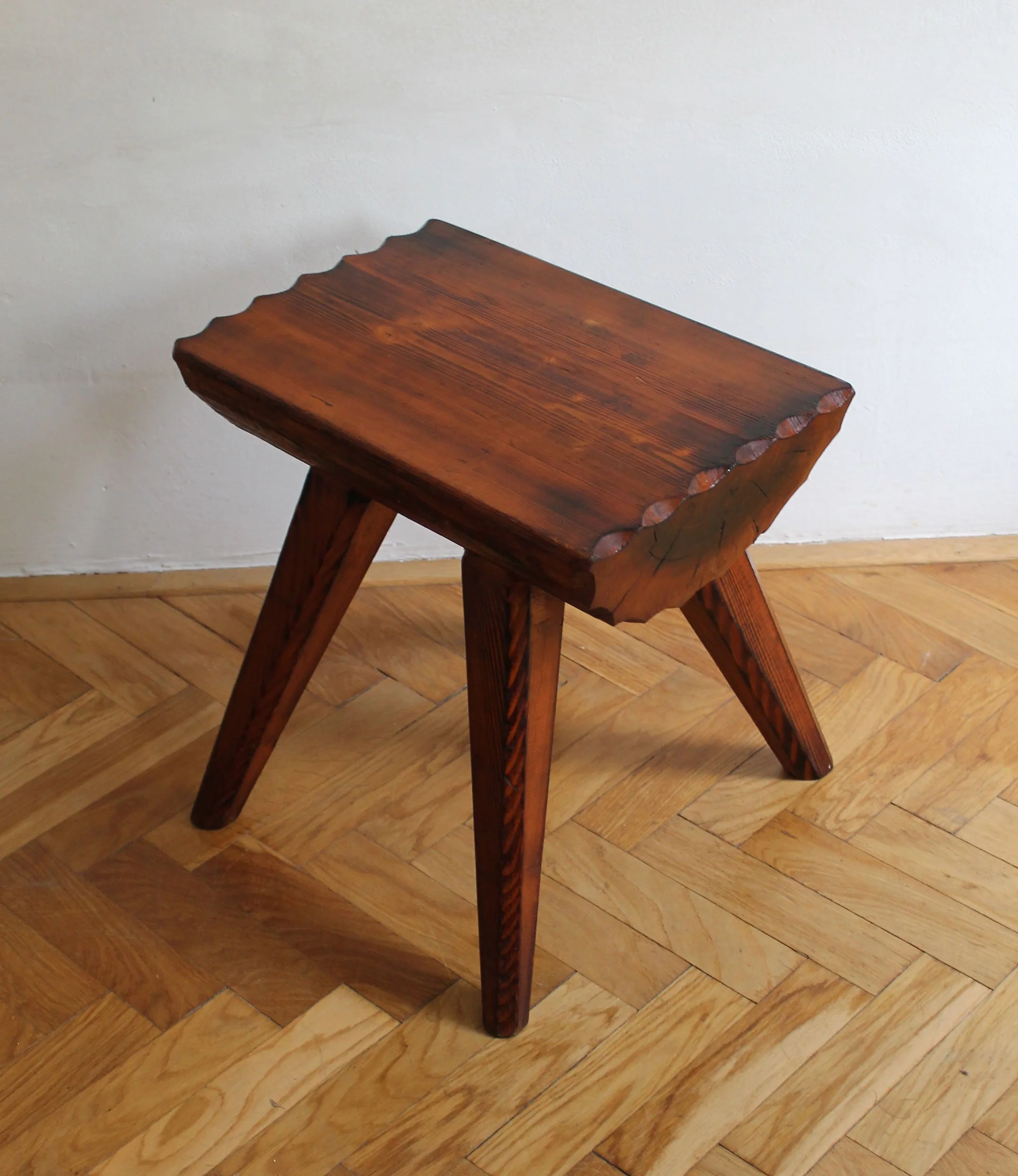 1970's Pair of solid oak stools (Copy)