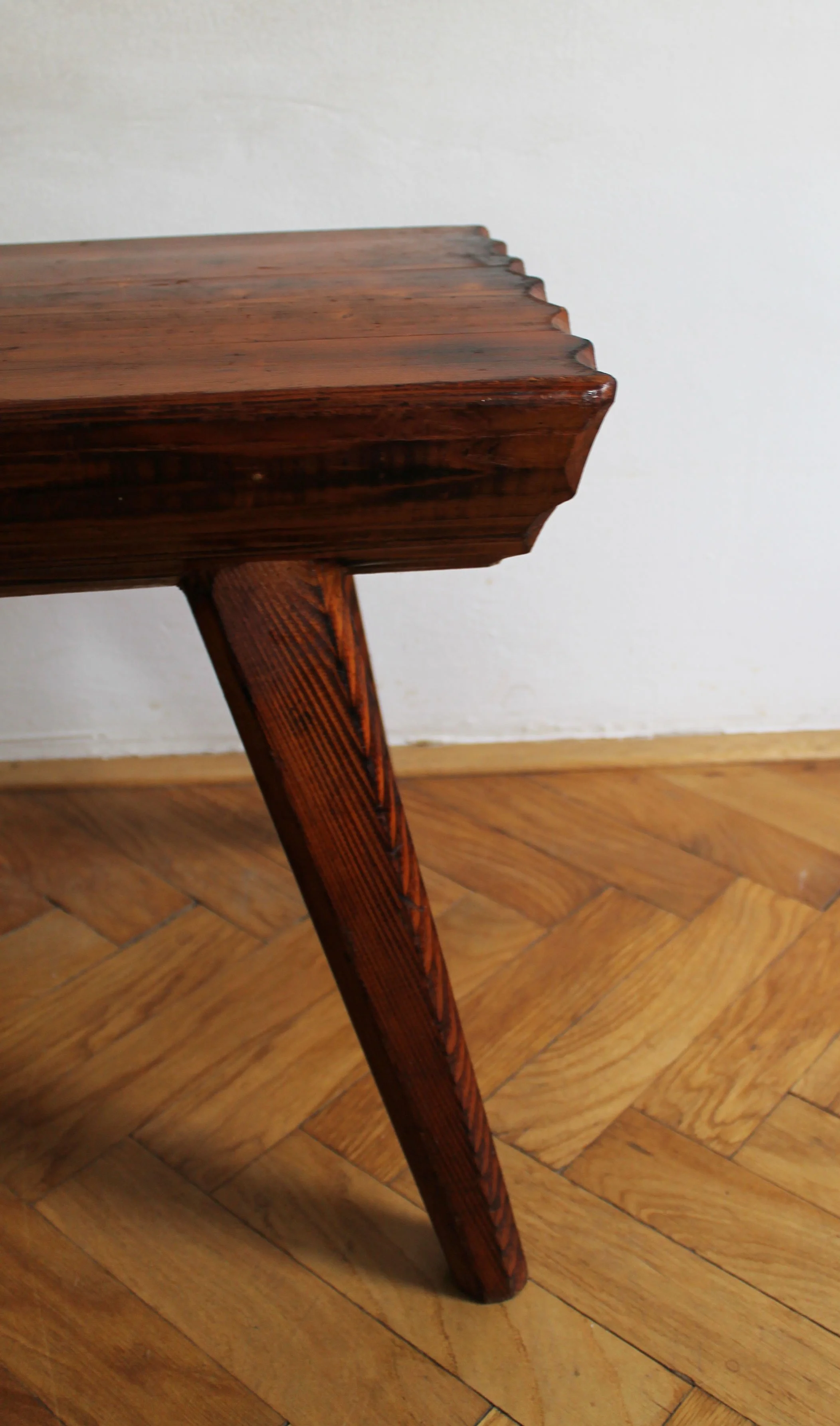 1970's Pair of solid oak stools (Copy)