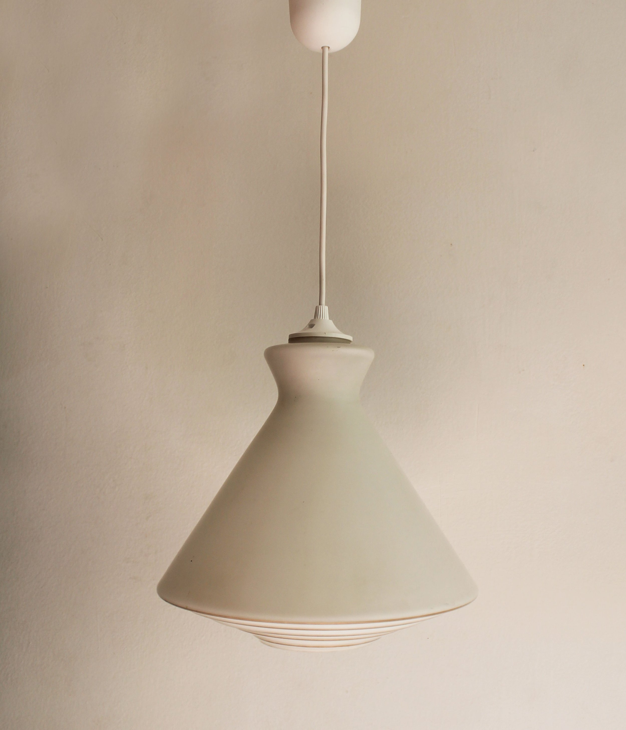 space age inspired milk glass ceiling light vintage.jpg