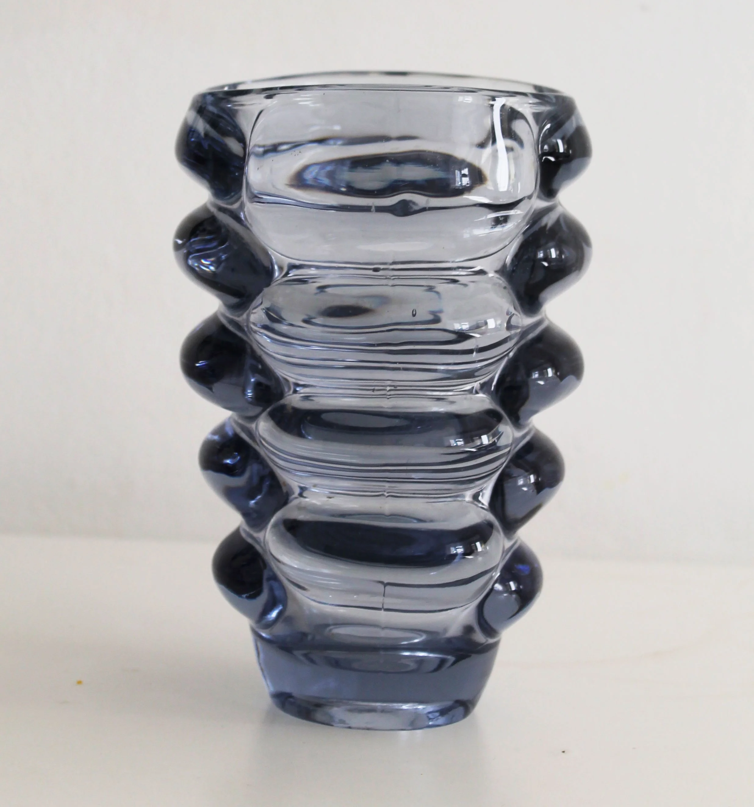 1960’s Bohemian Glass Vase by Vladislav Urban for Hermanova Hut Glasswork