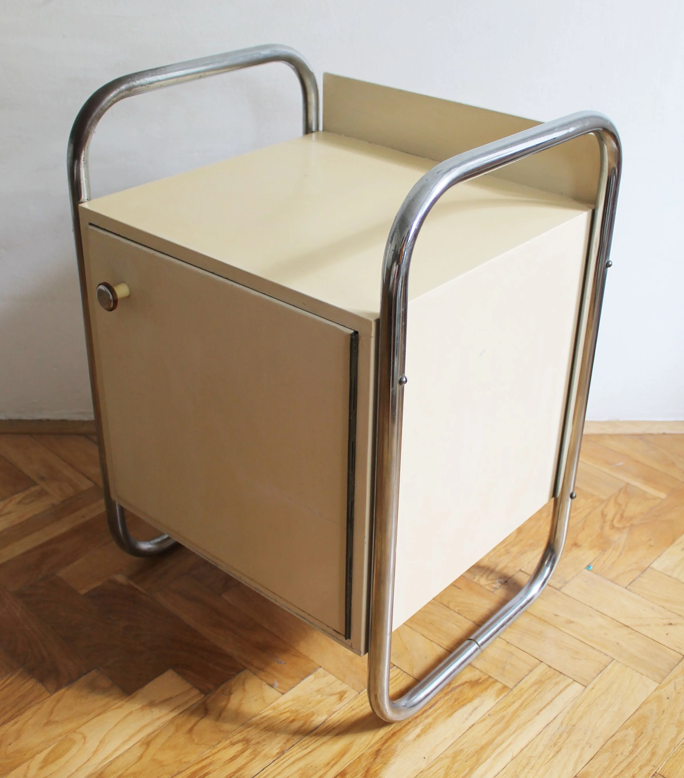 Pair of 1940's Modernist Bedside Tables by Slezak (Copy)