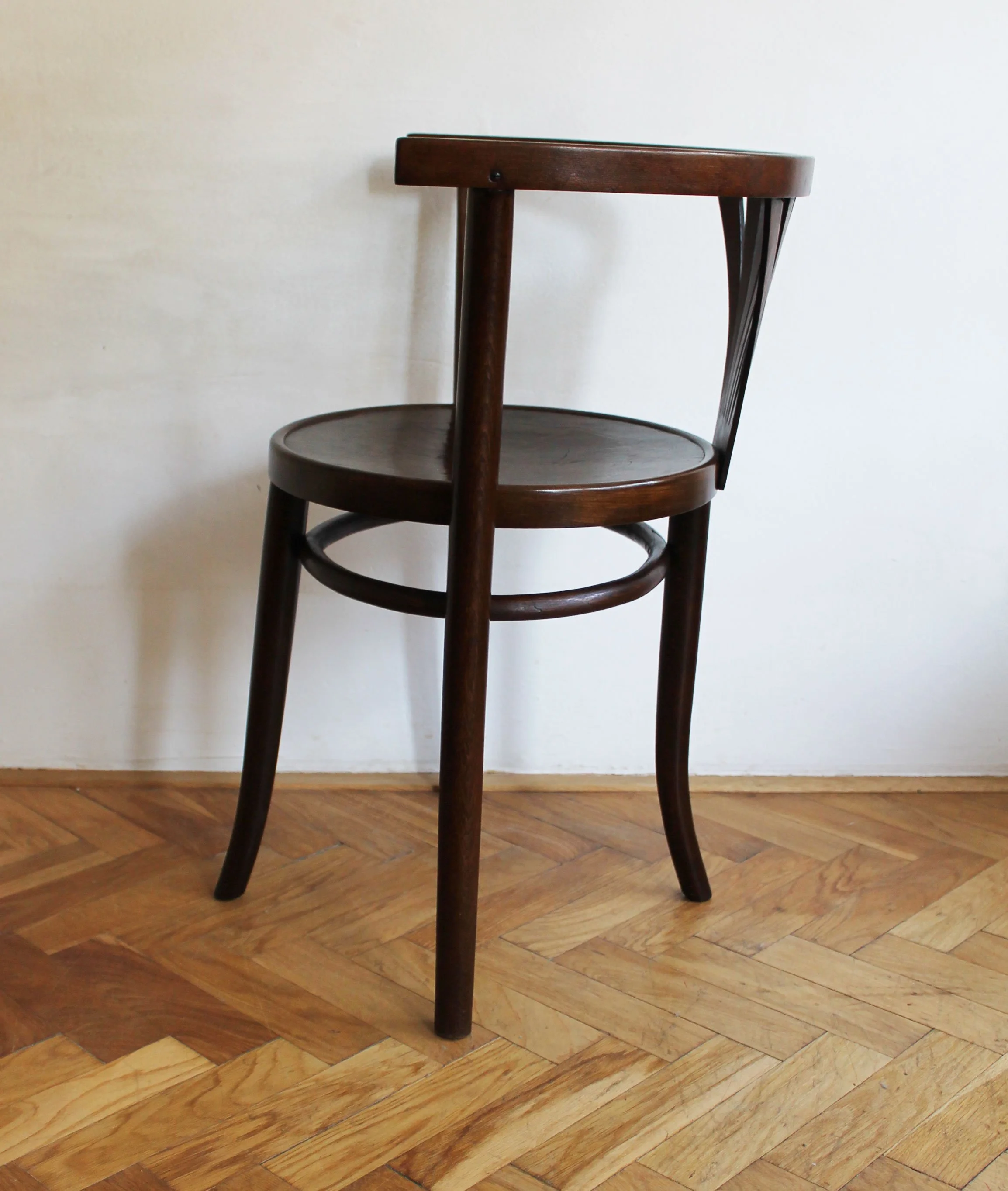 Original Mundus bentwood chair restored by By Barnabás, warm dark finish.jpg