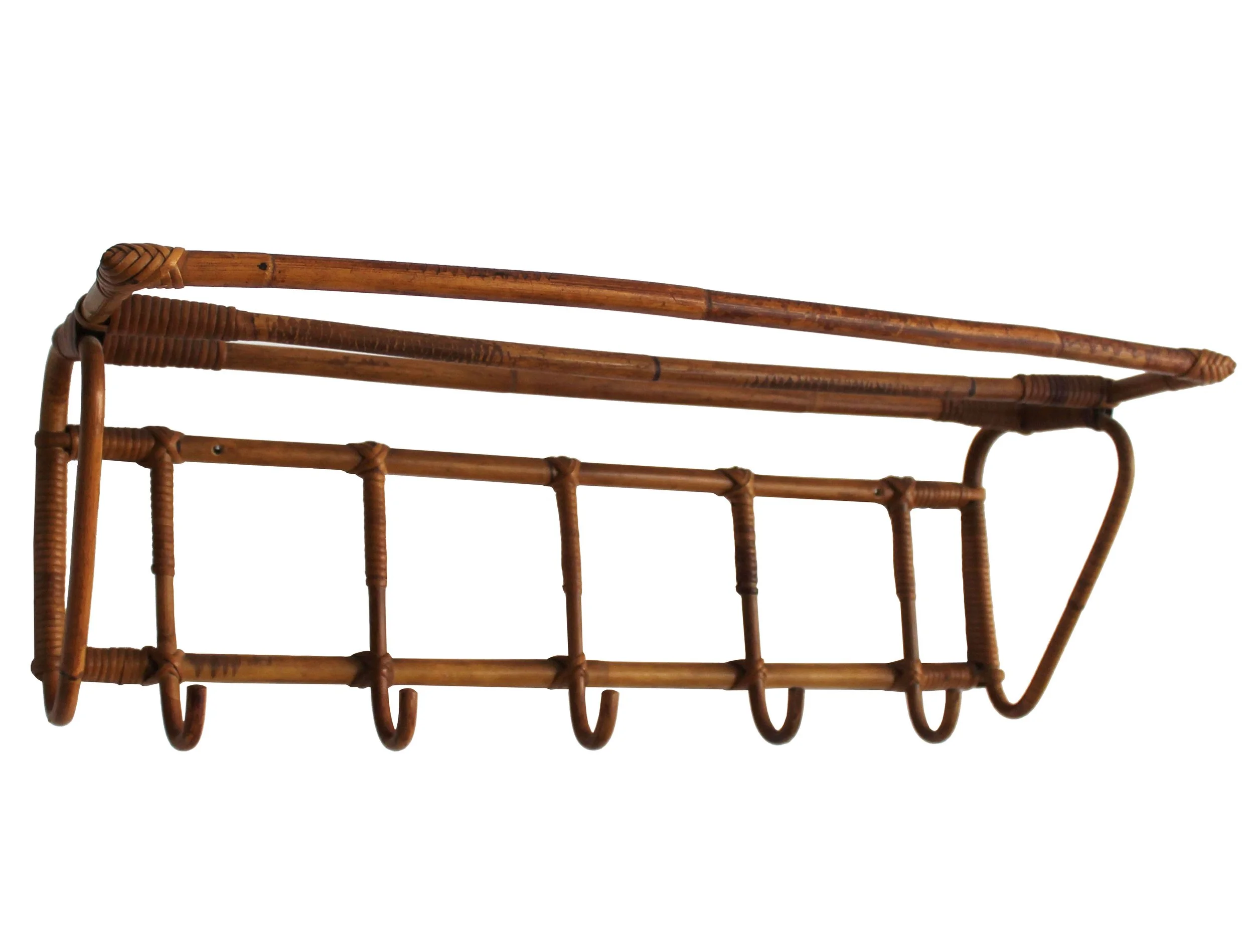 1960s Czechoslovak rattan and wicker wall coat rack attributed to ÚLUV.jpg