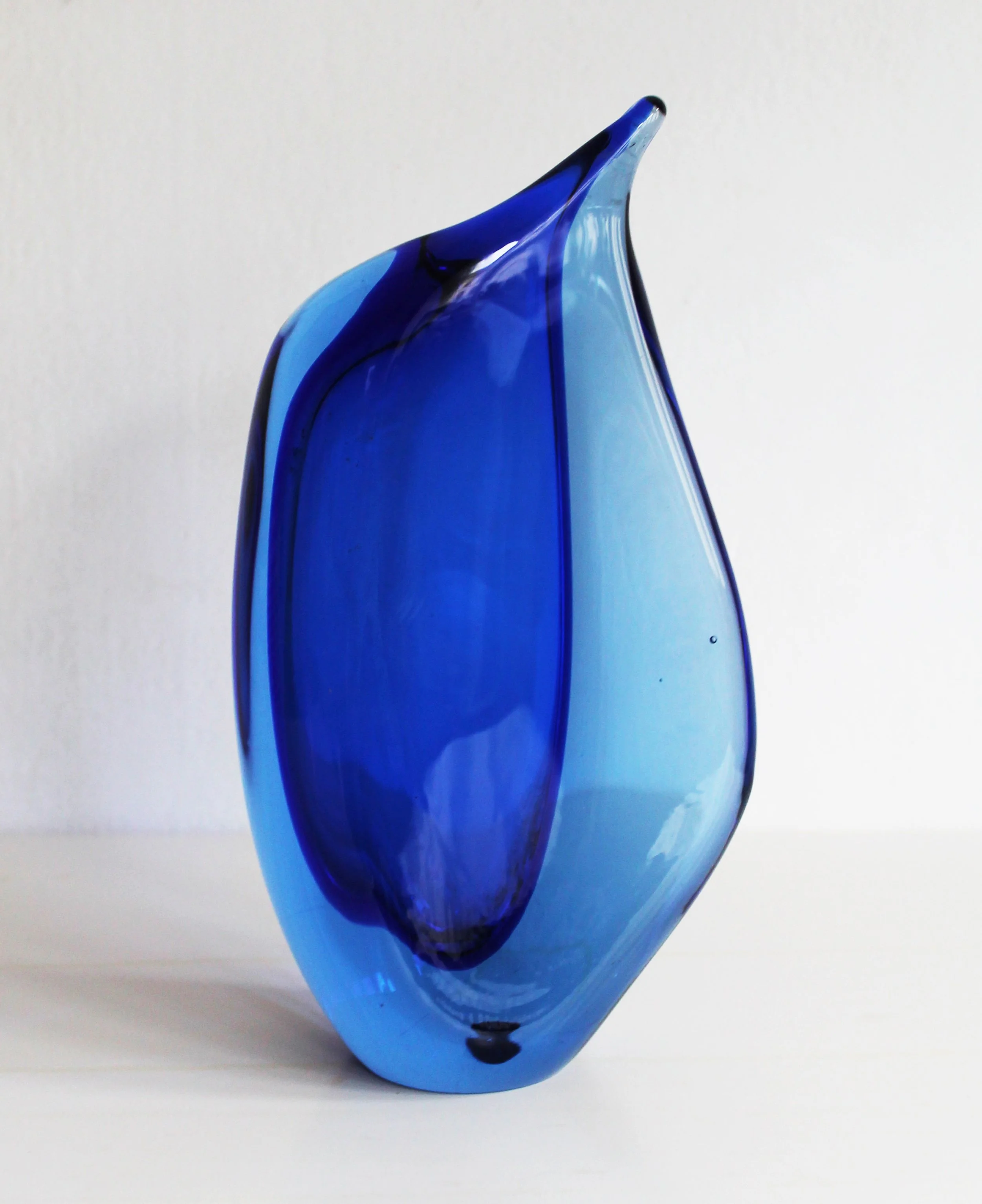 Organic modernist glass vase photographed for By Barnabas.jpg
