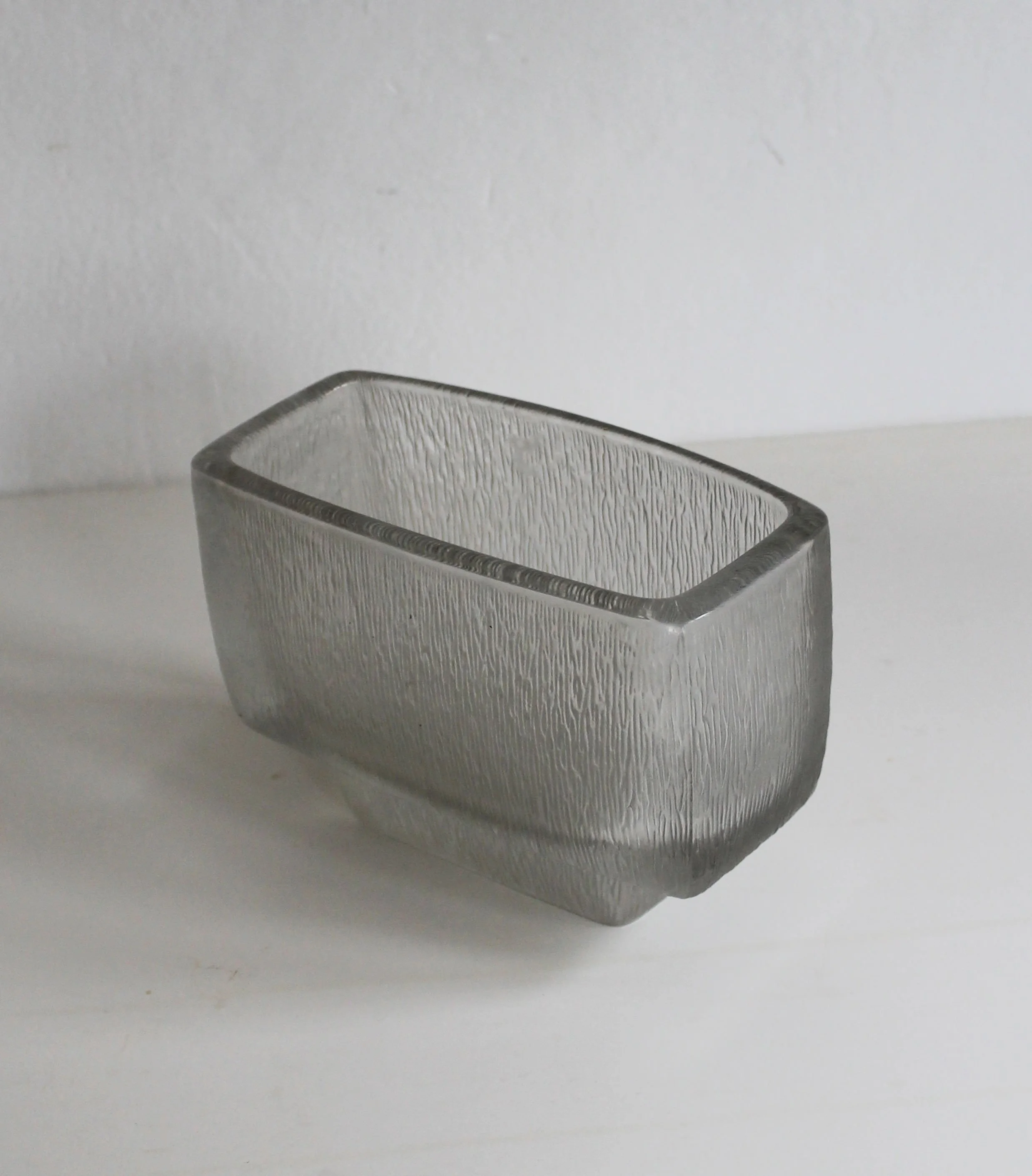 Sculptural pressed crystal glass planter, Czechoslovakia 1960s.jpg