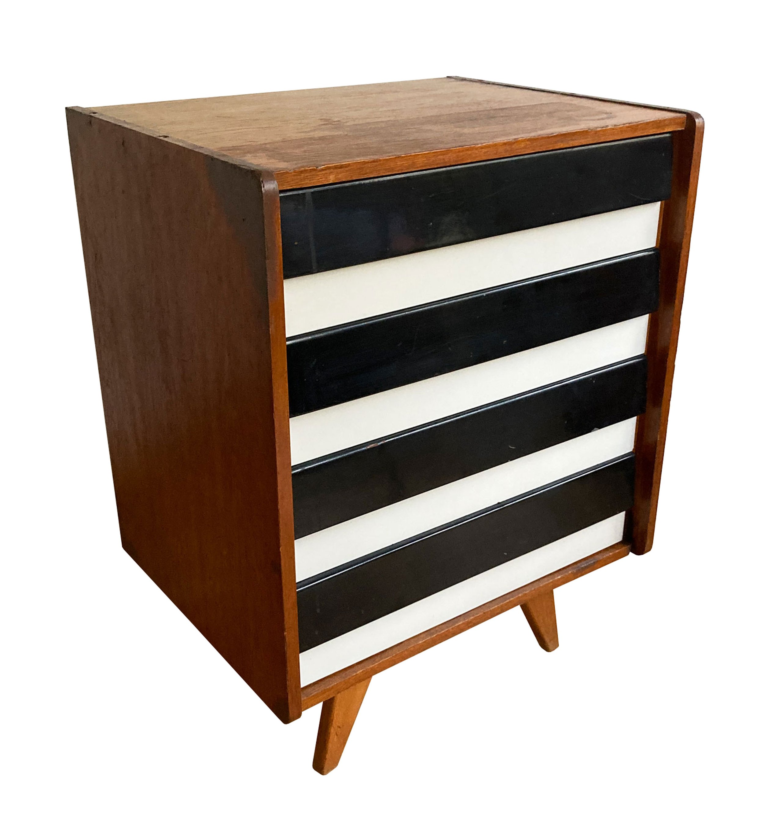 Bespoke U-453 cabinet by Jiří Jiroutek, 1960s Czech mid-century design, front view.jpg