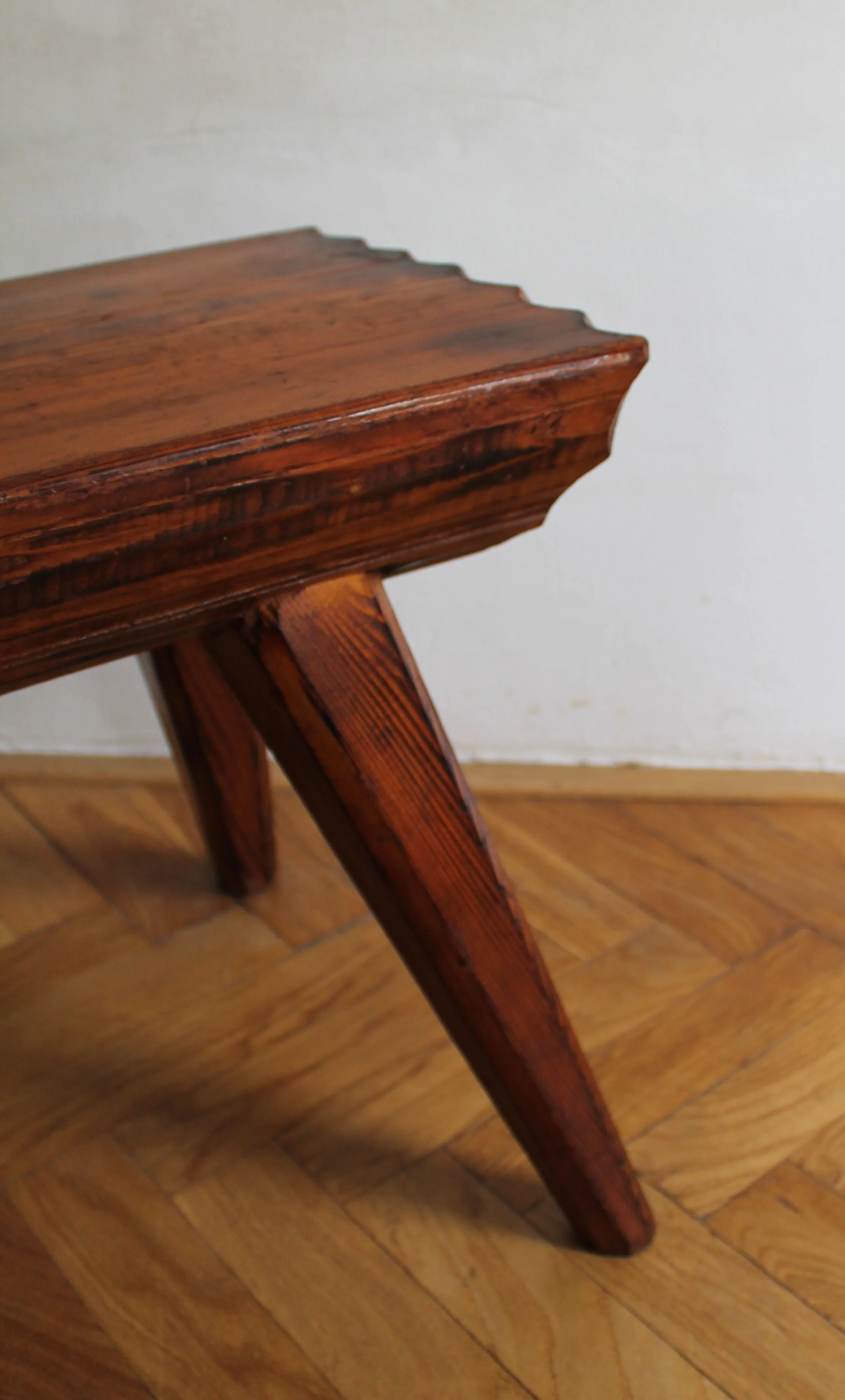 1970's Pair of solid oak stools (Copy)