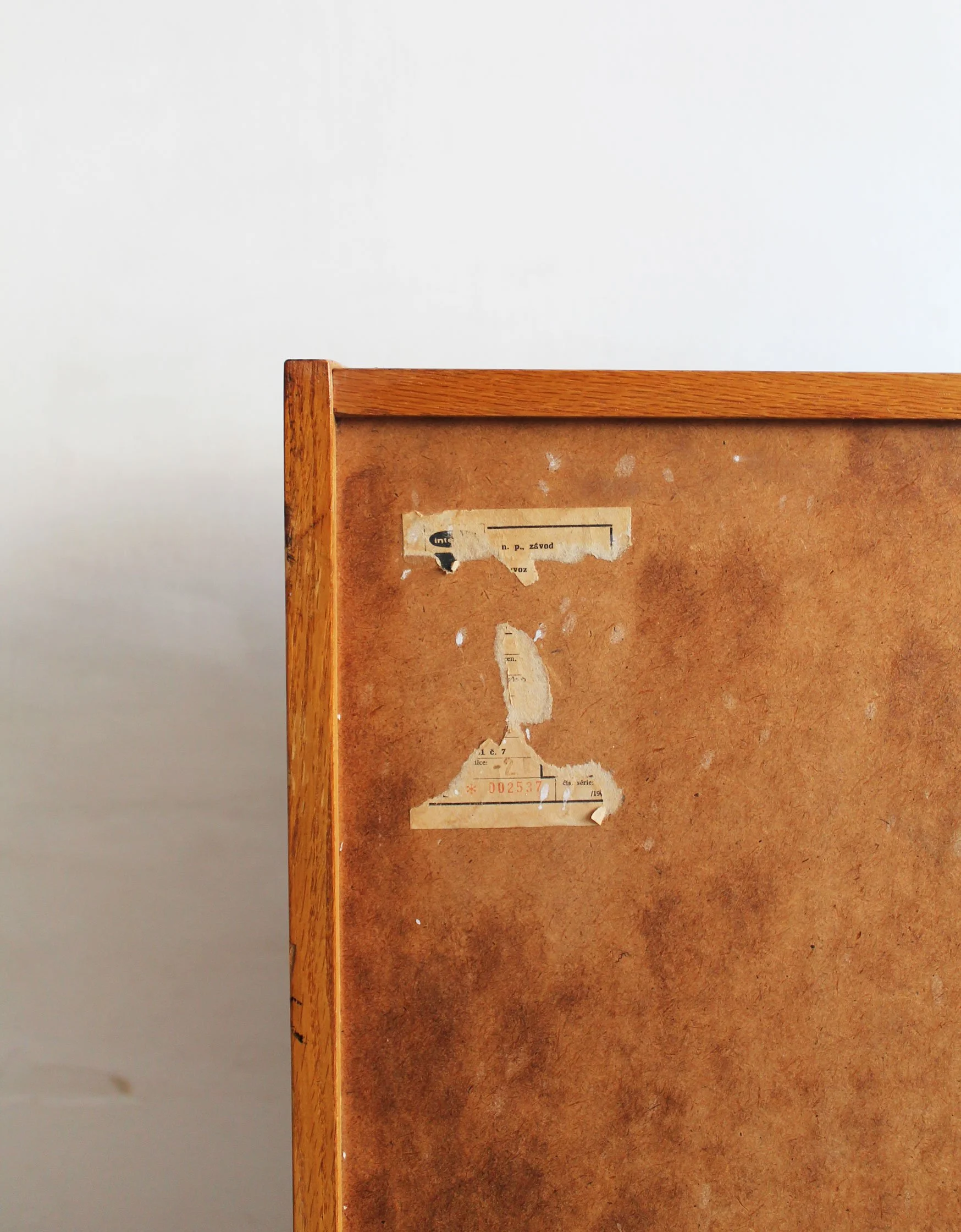 Sideboard by Jiri Jiroutek, produced in 1960s, company_label.jpg