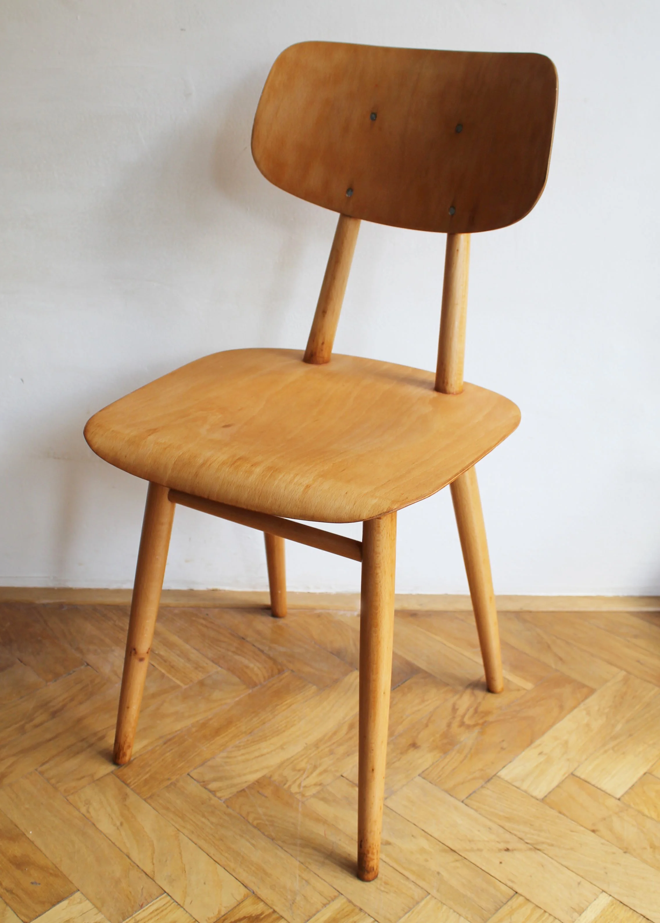 Pair of Dining Chairs by Antonin Suman for TON