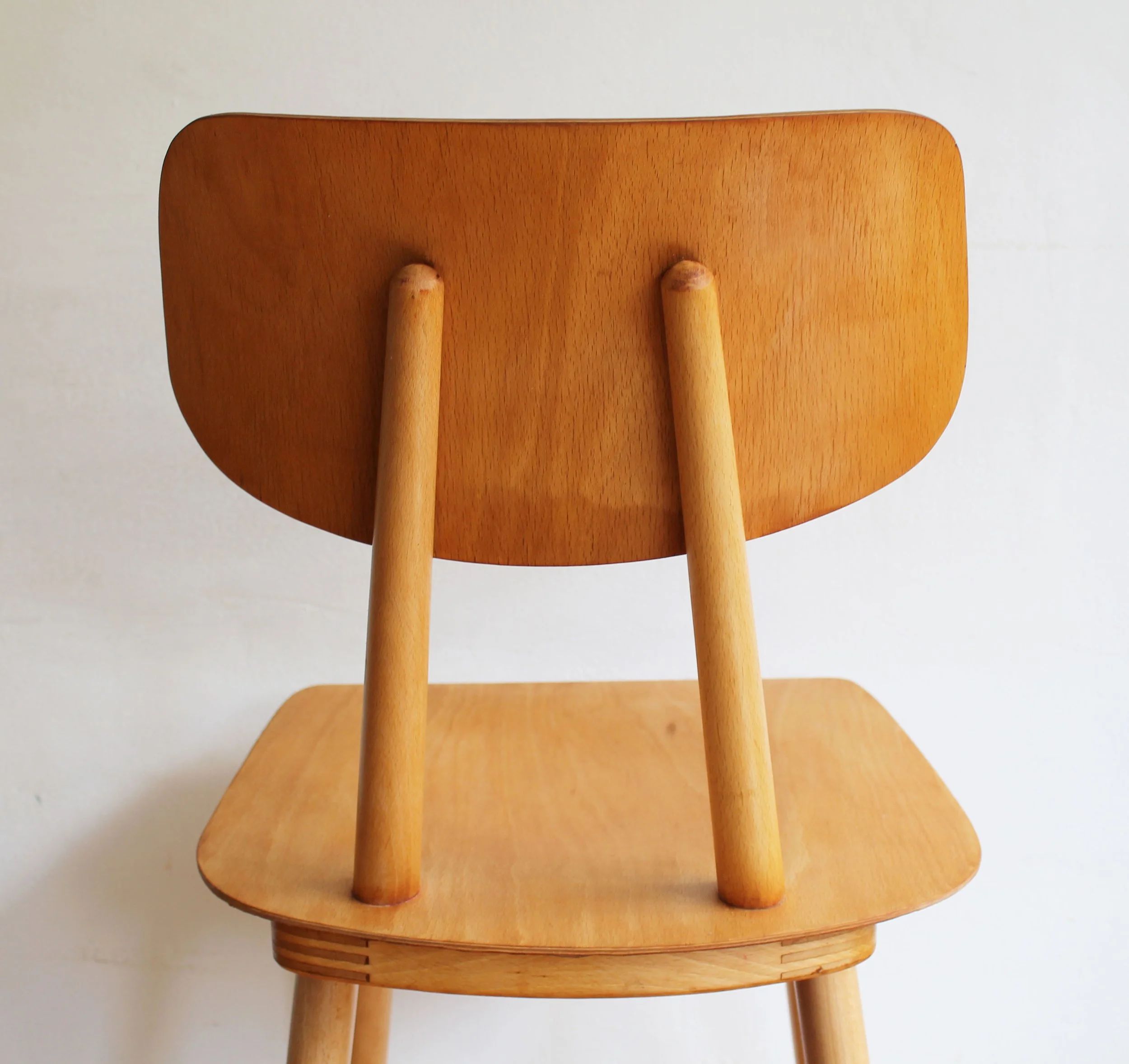 Pair of Dining Chairs by Antonin Suman for TON