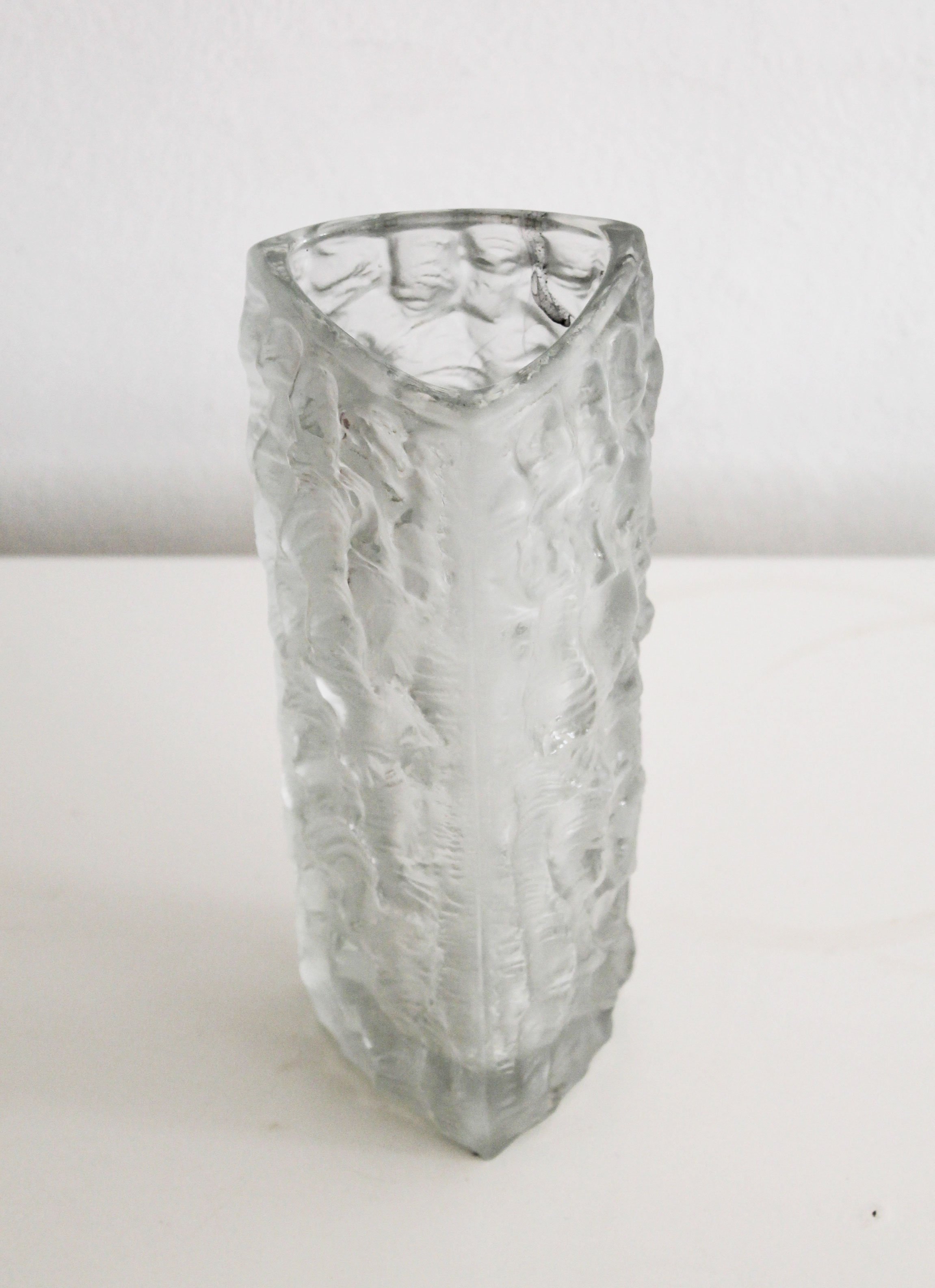 1960's Flower Vase by Vladislav Urban for Rosice Glasswork
