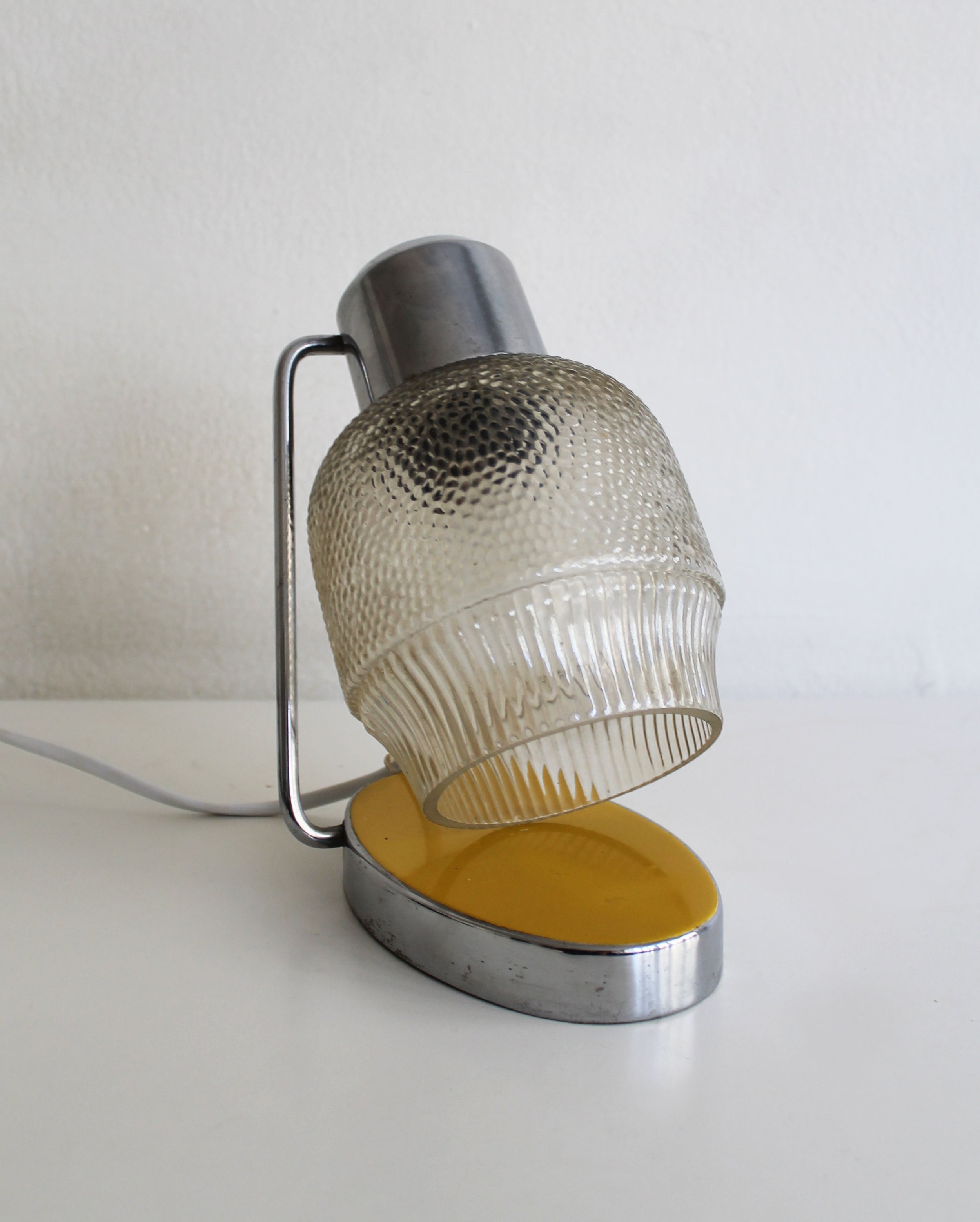Original Drupol 21620 lamps showing chrome structure and yellow base.jpg