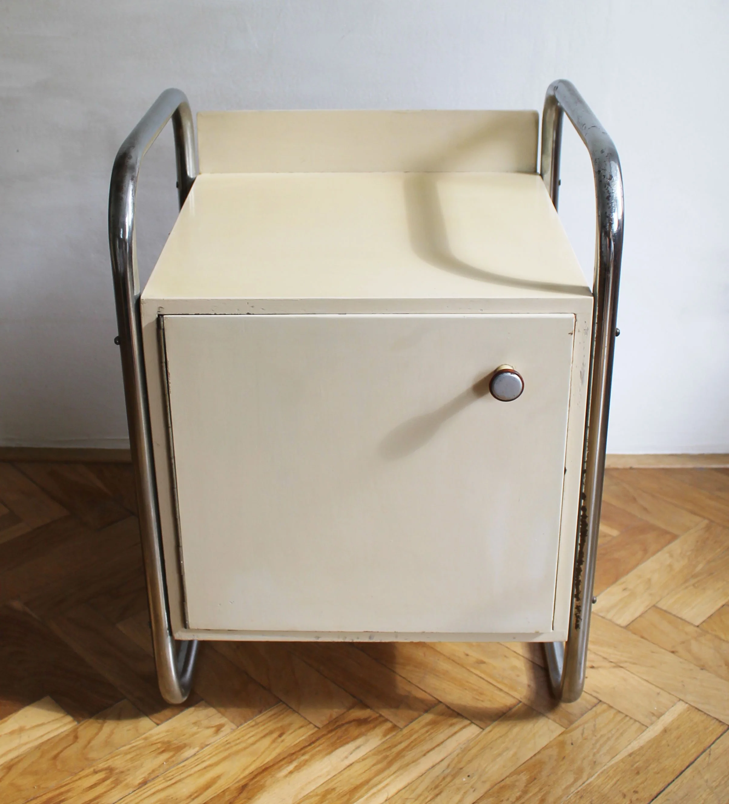 Pair of 1940's Modernist Bedside Tables by Slezak (Copy)