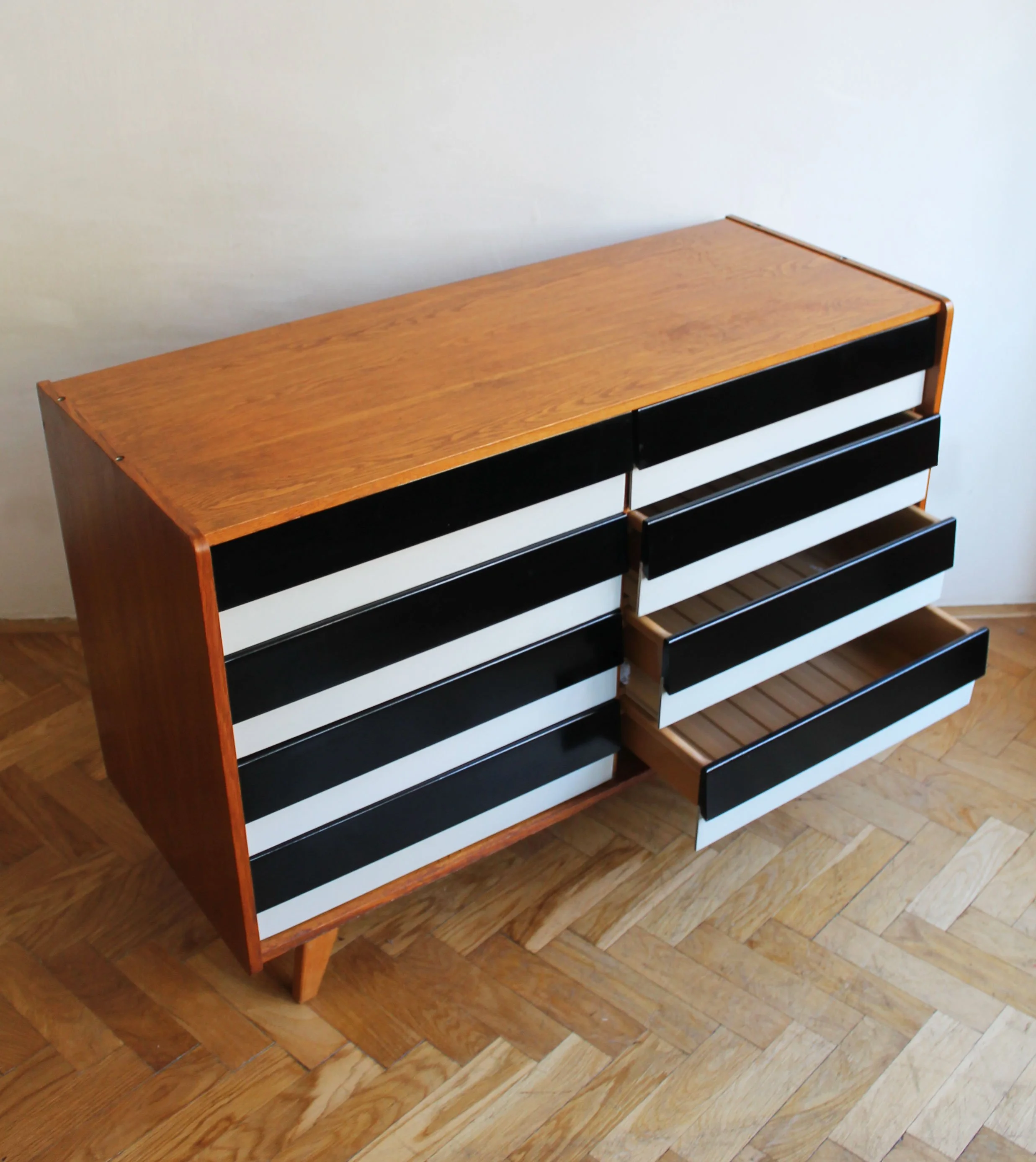 Czech Brussels Style sideboard with black and white drawers.jpg