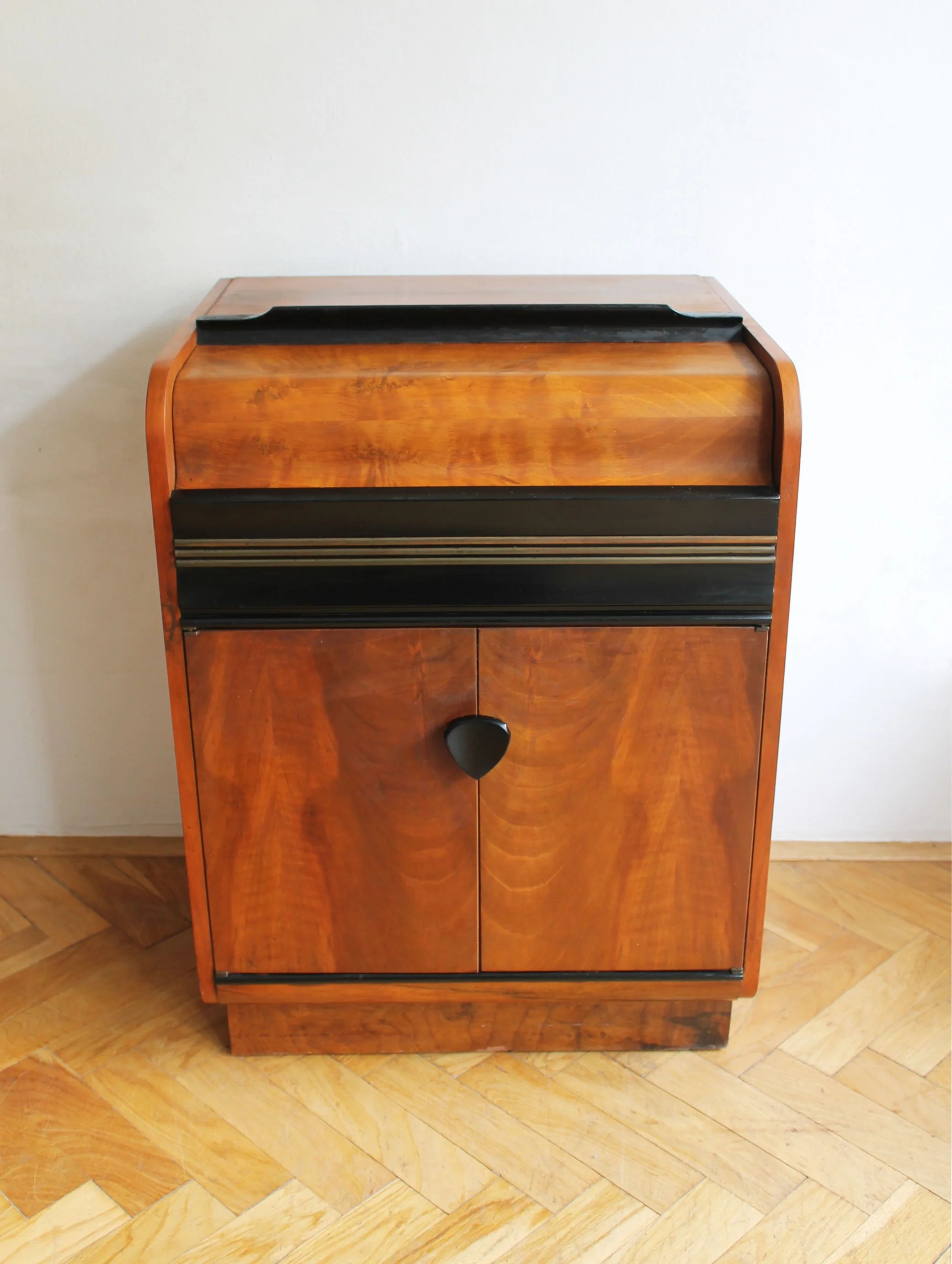 mid century bar cabinet with black handles.jpg