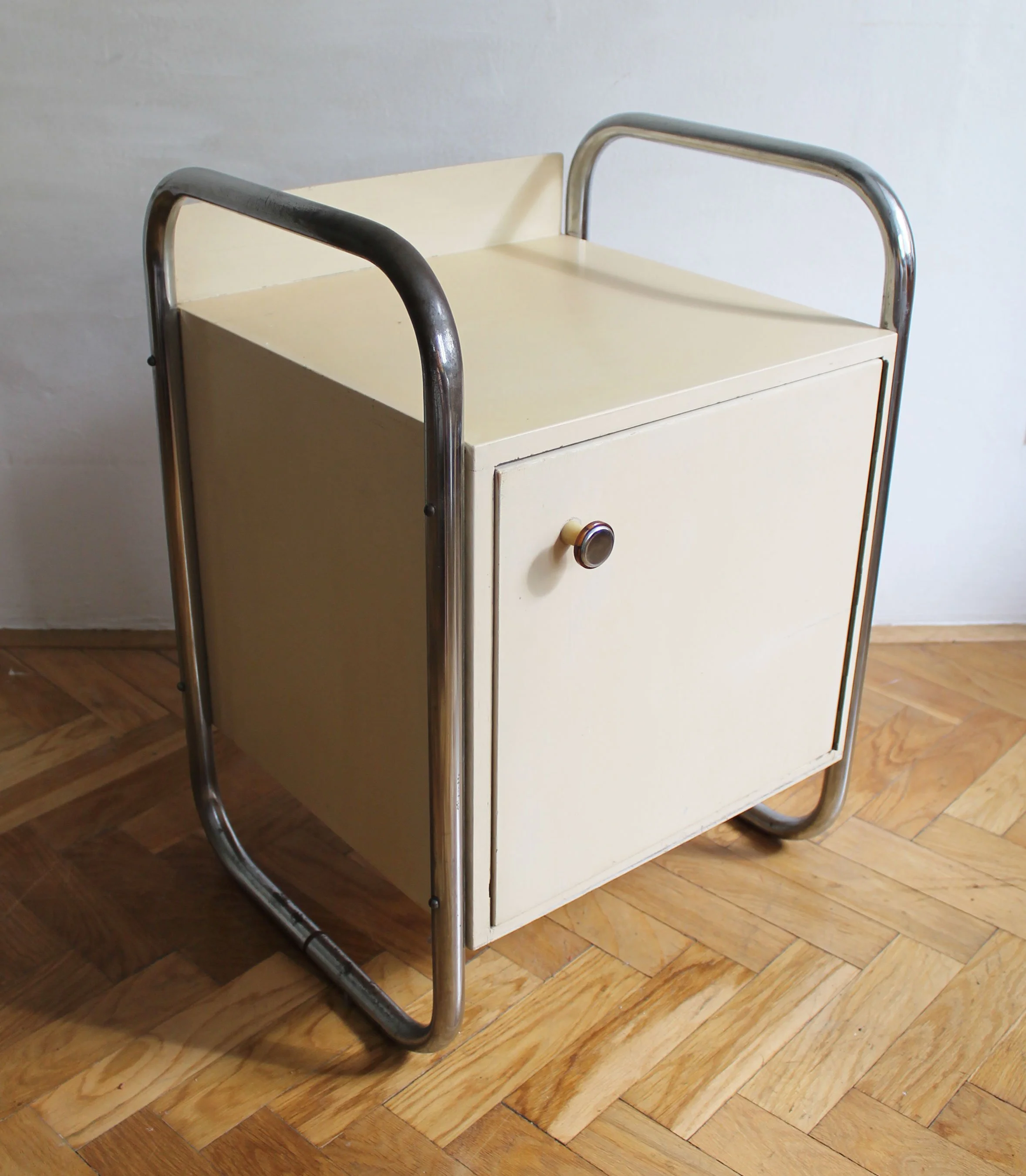 Pair of 1940's Modernist Bedside Tables by Slezak (Copy)