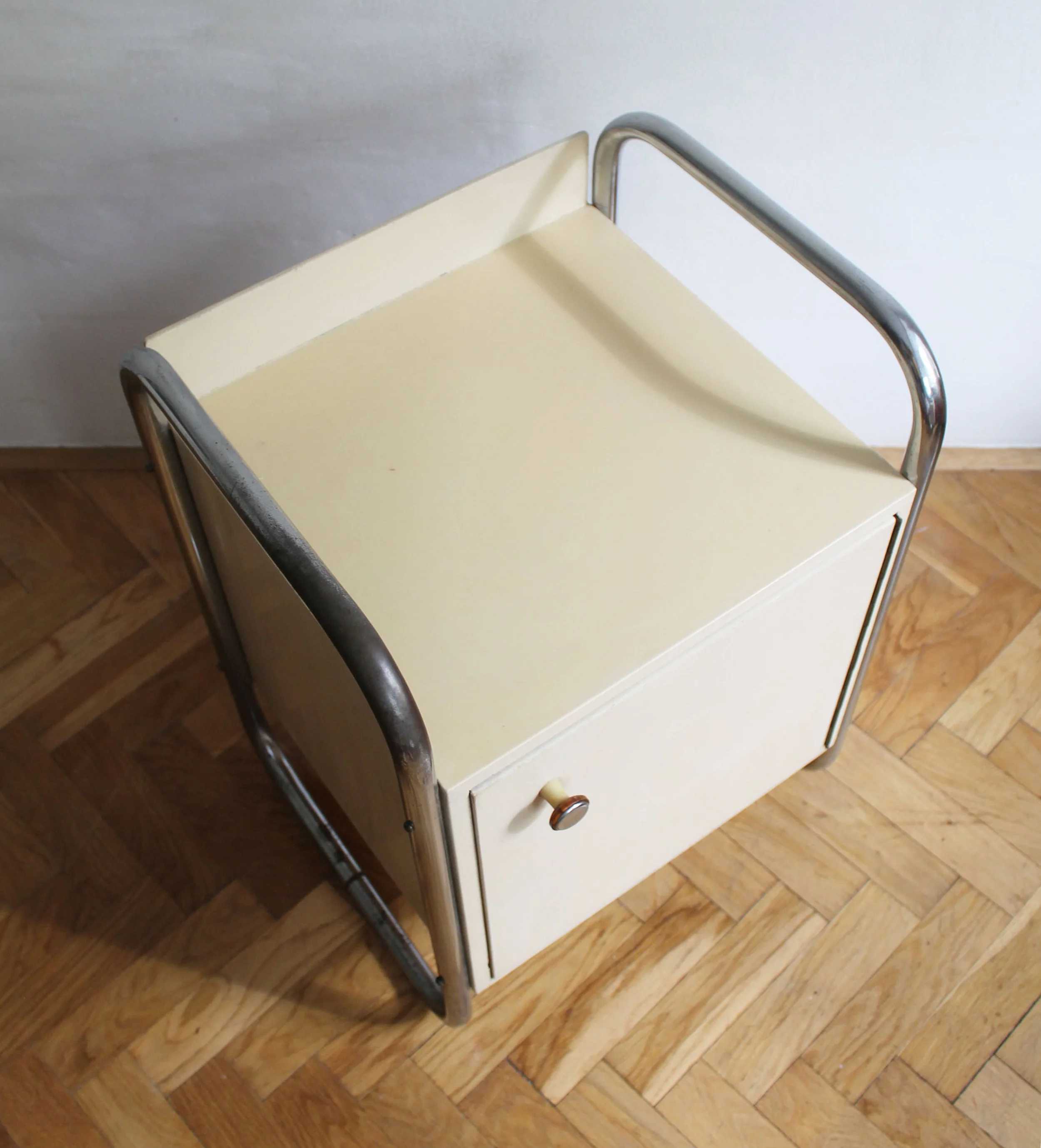 Pair of 1940's Modernist Bedside Tables by Slezak (Copy)