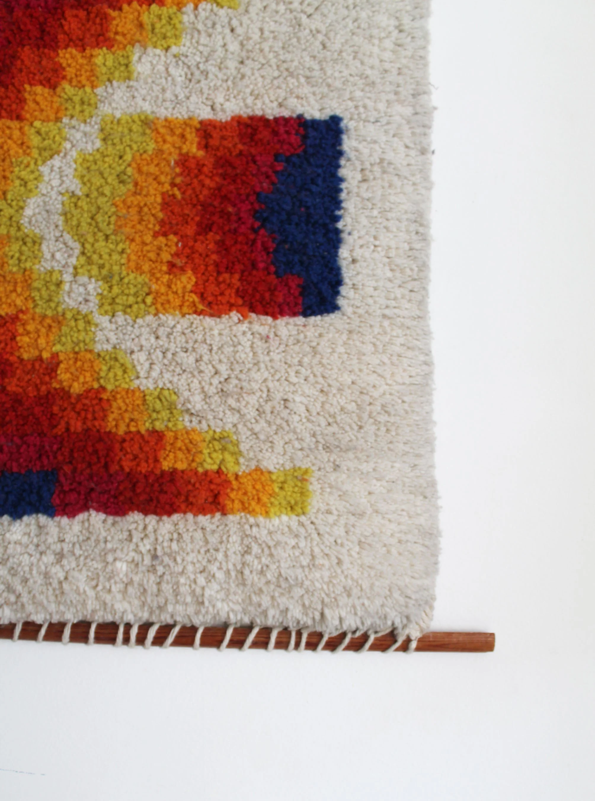 1960's Mid Century Decorative Wall Rug