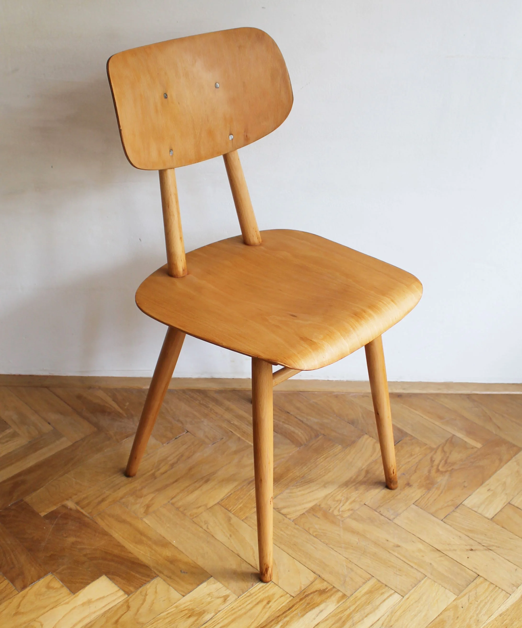 Pair of Dining Chairs by Antonin Suman for TON