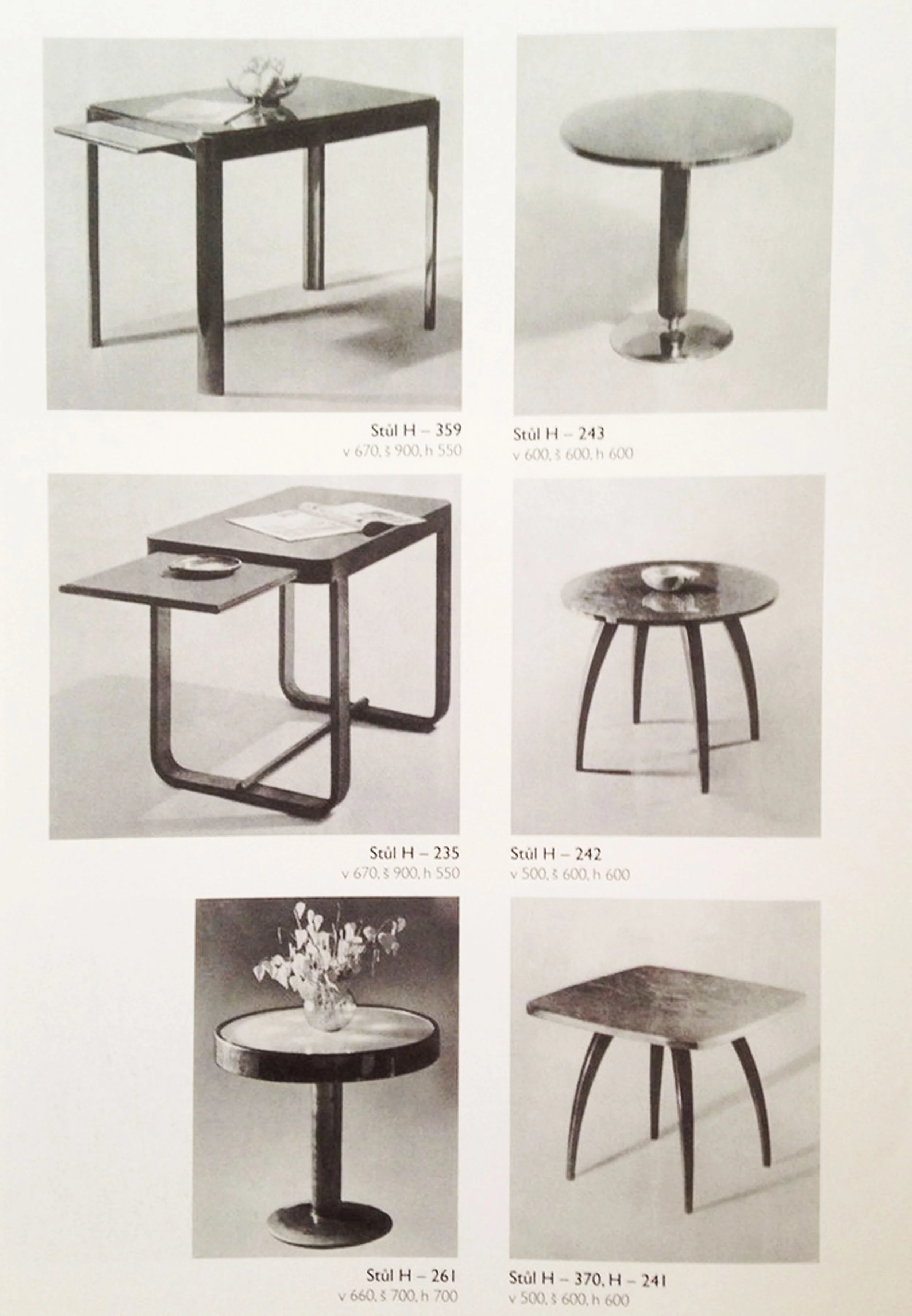 Coffee Table Type H 370 Designed by Jindrich Halabala