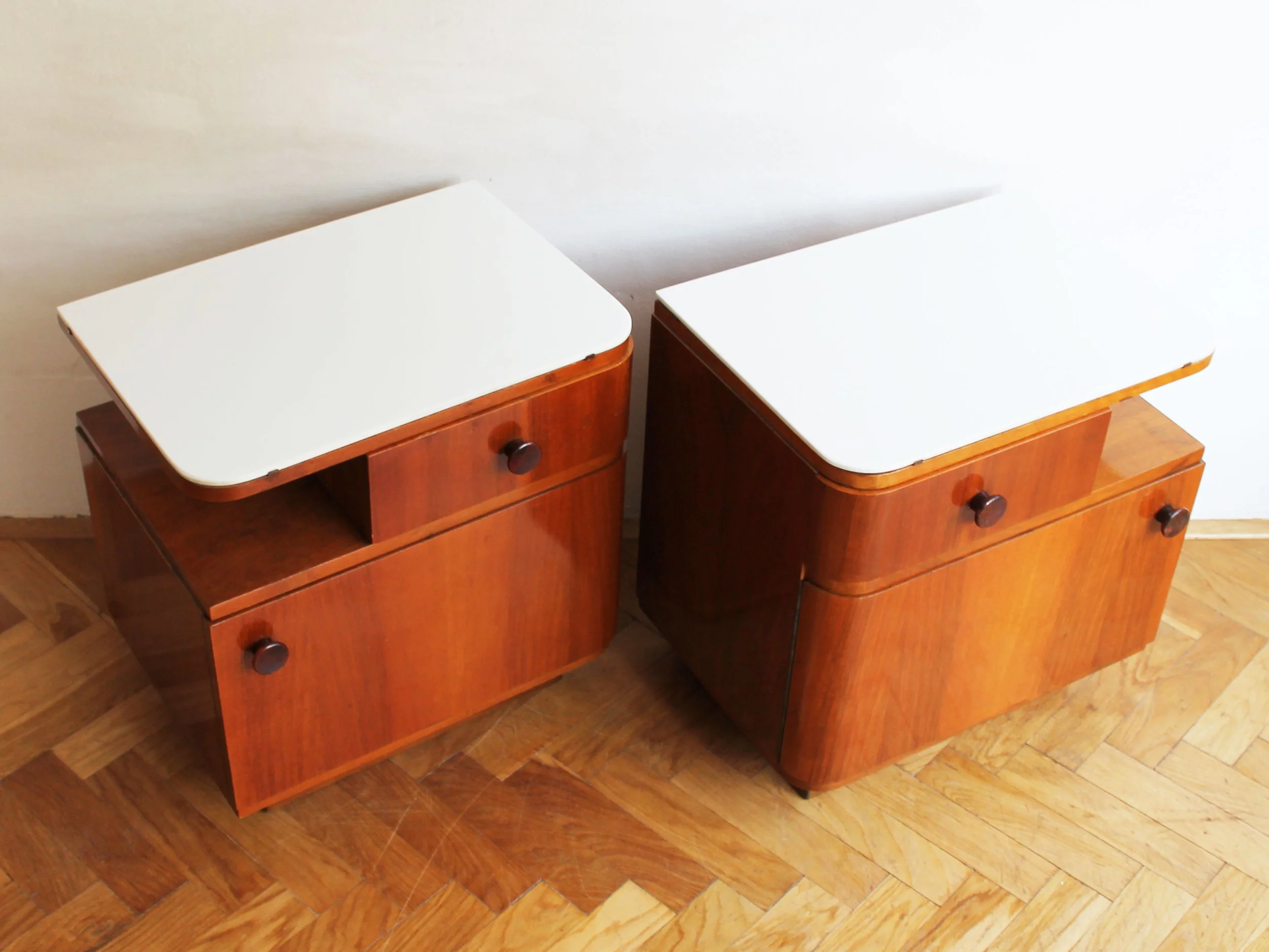 restored mid century nightstands with drawer and cabinet.jpg