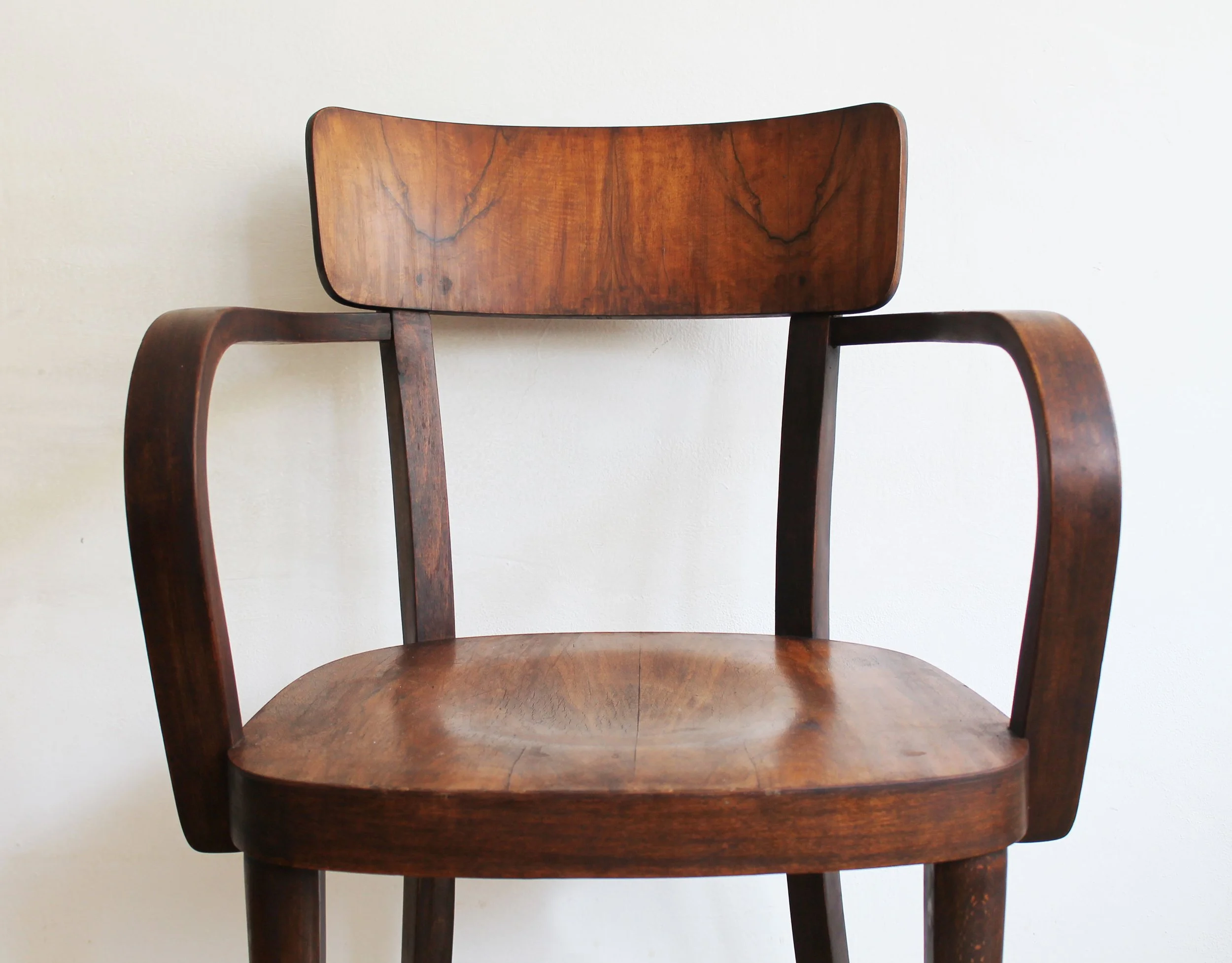 Vintage armchairs with walnut veneer contrast.jpg
