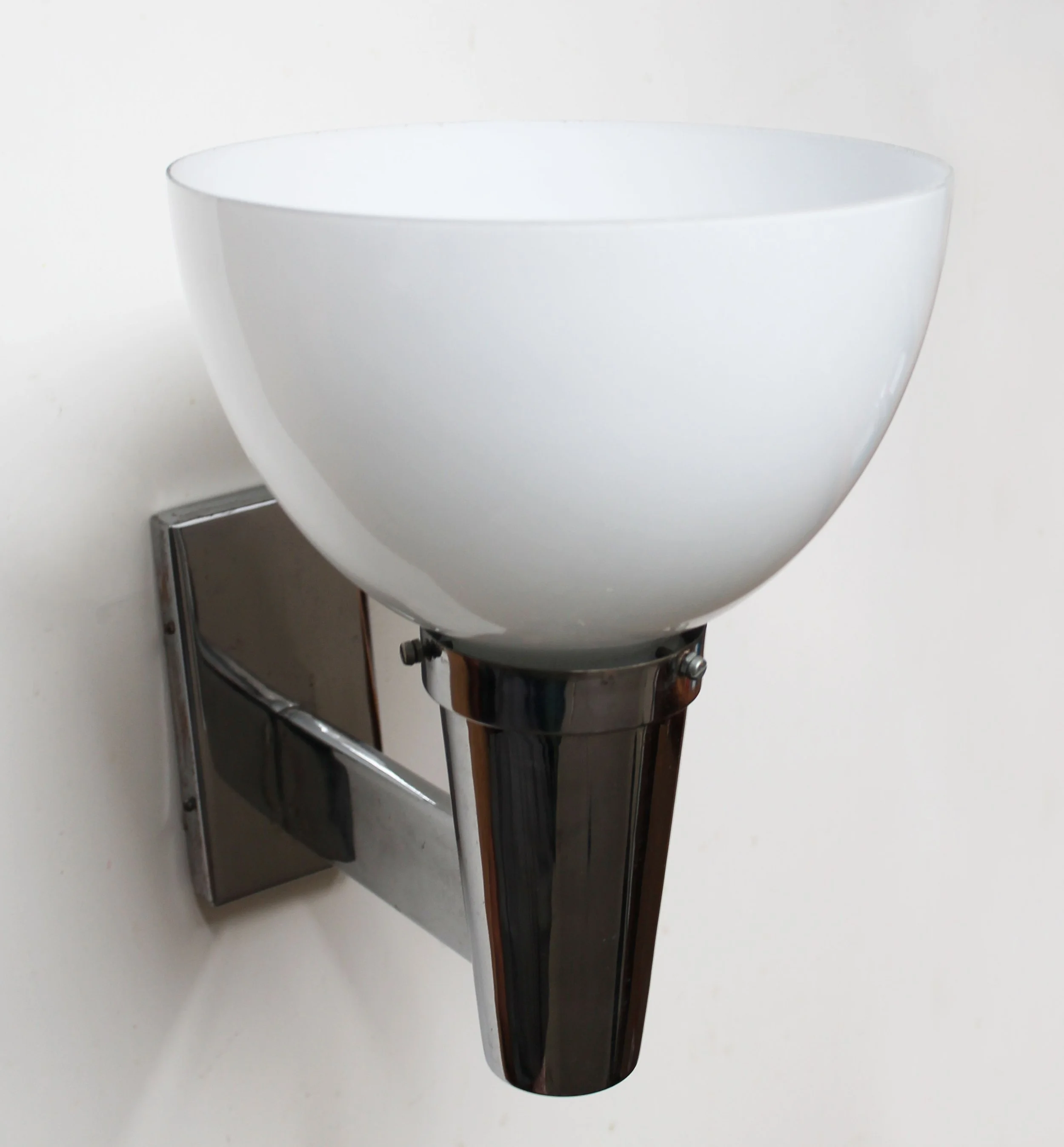Top-down view emphasizing the smooth, curved form of the milk glass shade.jpg