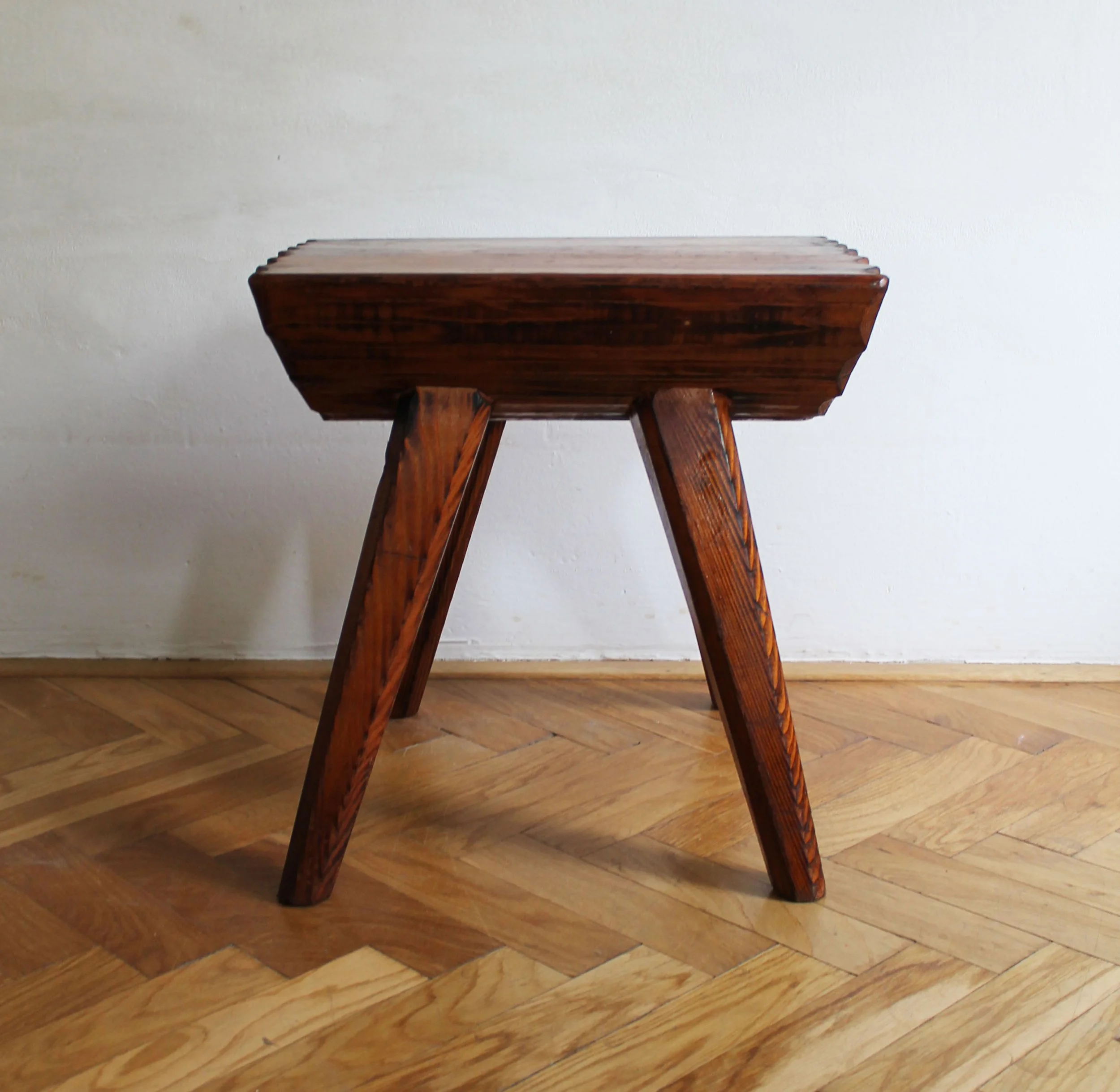 1970's Pair of solid oak stools (Copy)