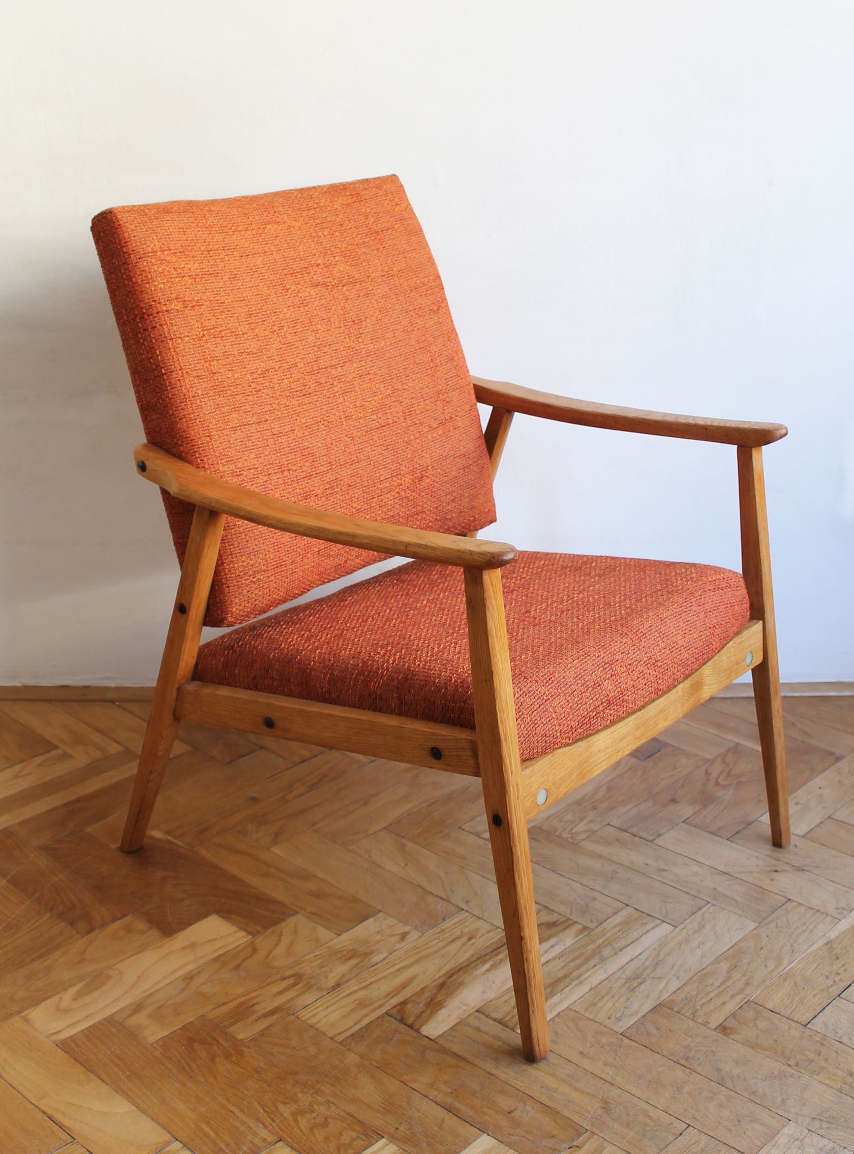 Front view of 1960s Czechoslovak armchair pair with new upholstery..jpg