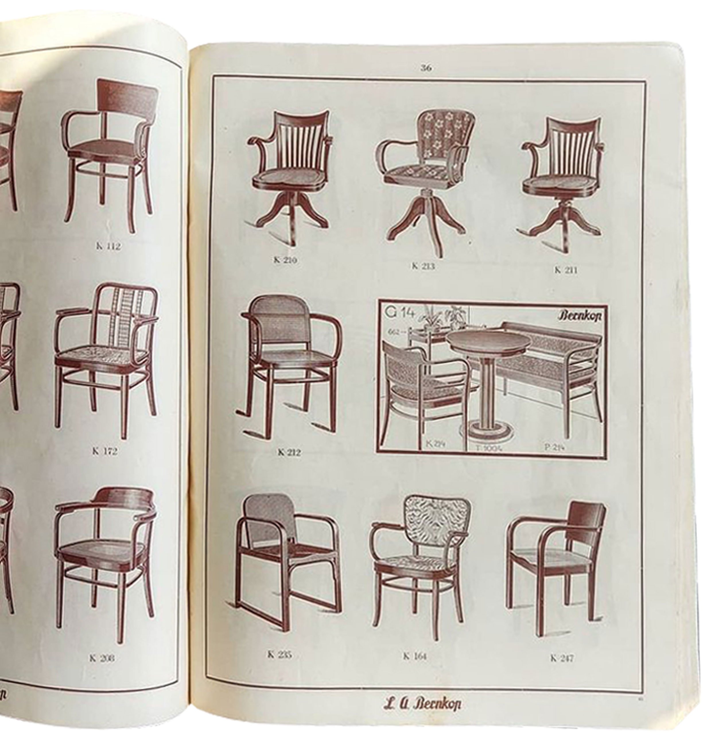 A 745 F armchair illustrated in a 1930s Bernkop furniture catalogue