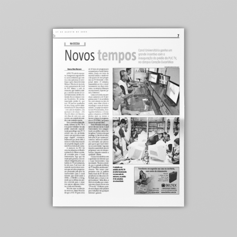 NOVOS TEMPOS - ESTADO DE MINAS. Horizontes Arquitetura e Urbanismo. Belo Horizonte