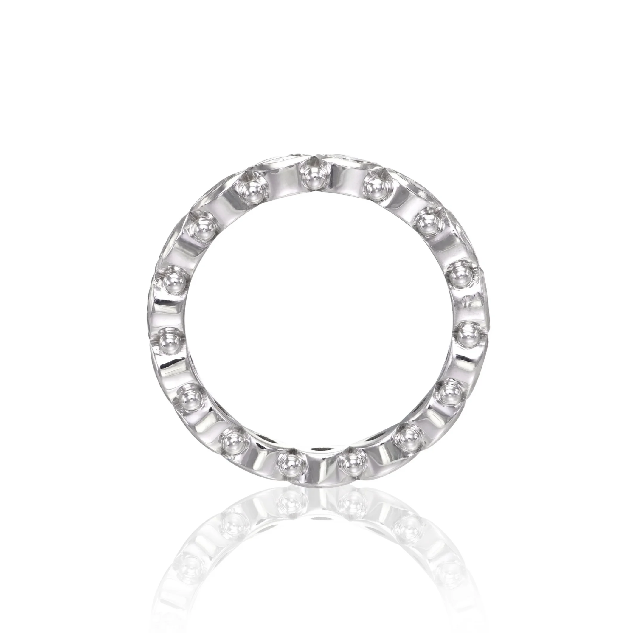 Marquise Cut Diamond C&S Eternity Band