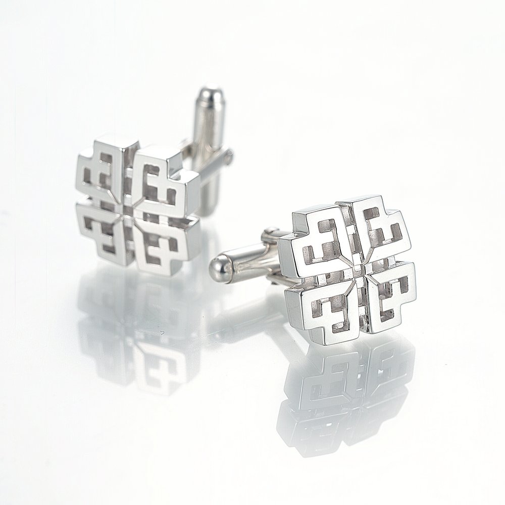 silver cufflinks