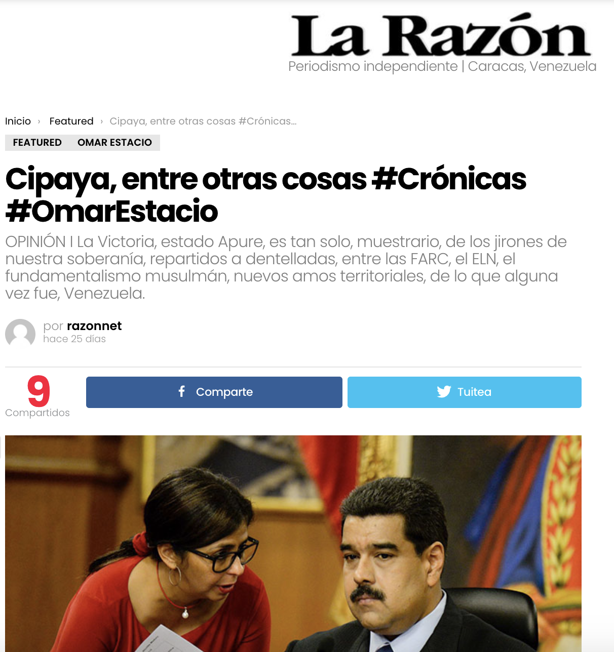 LaRazon.net:  “Impedir el ingreso al país de millones de dosis de vacunas -vacunas de verdad, no de pacotilla- es asesinar, naciones enteras” 