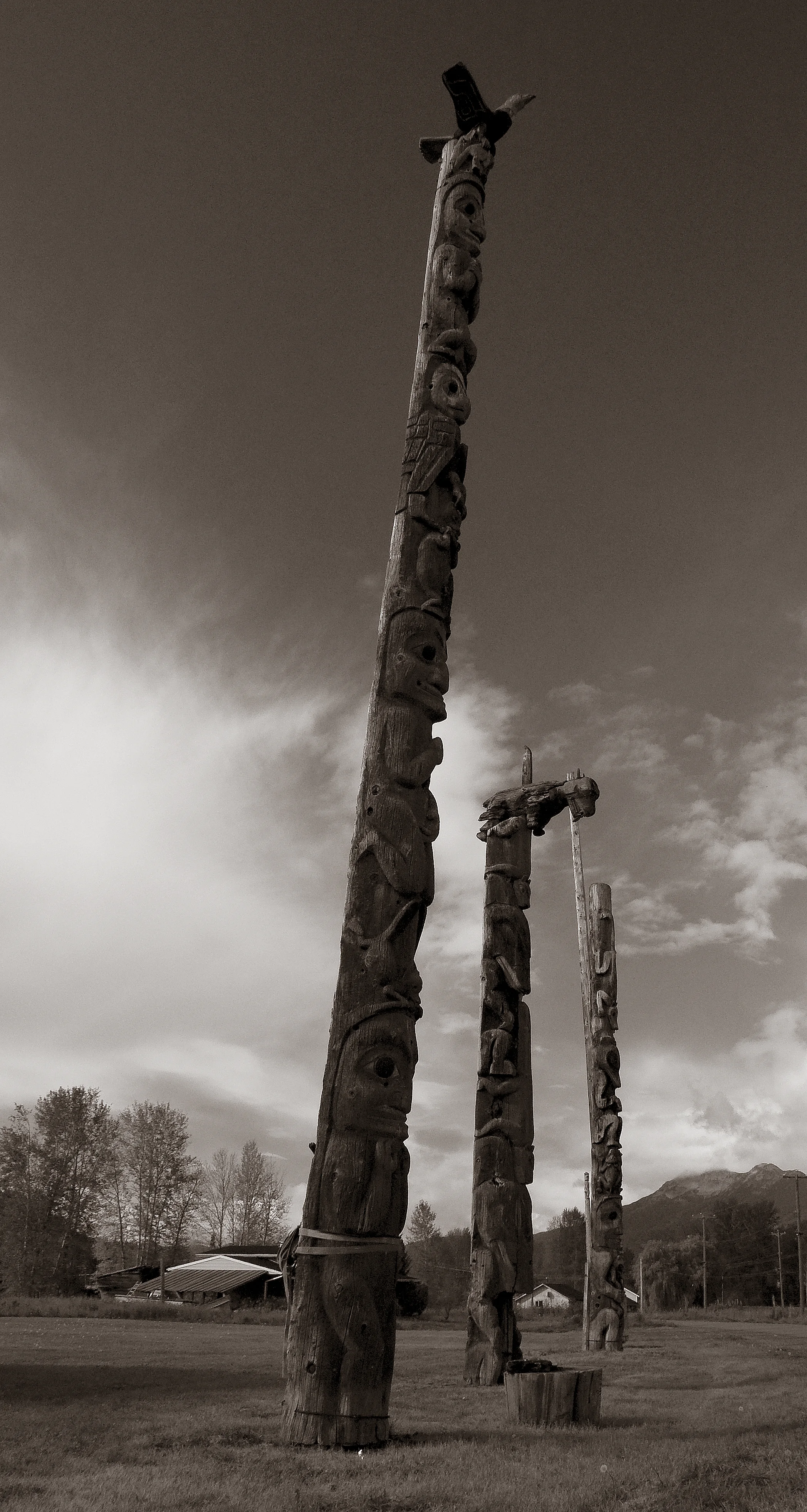  Stock Photo #304  Kitwanga Totems 